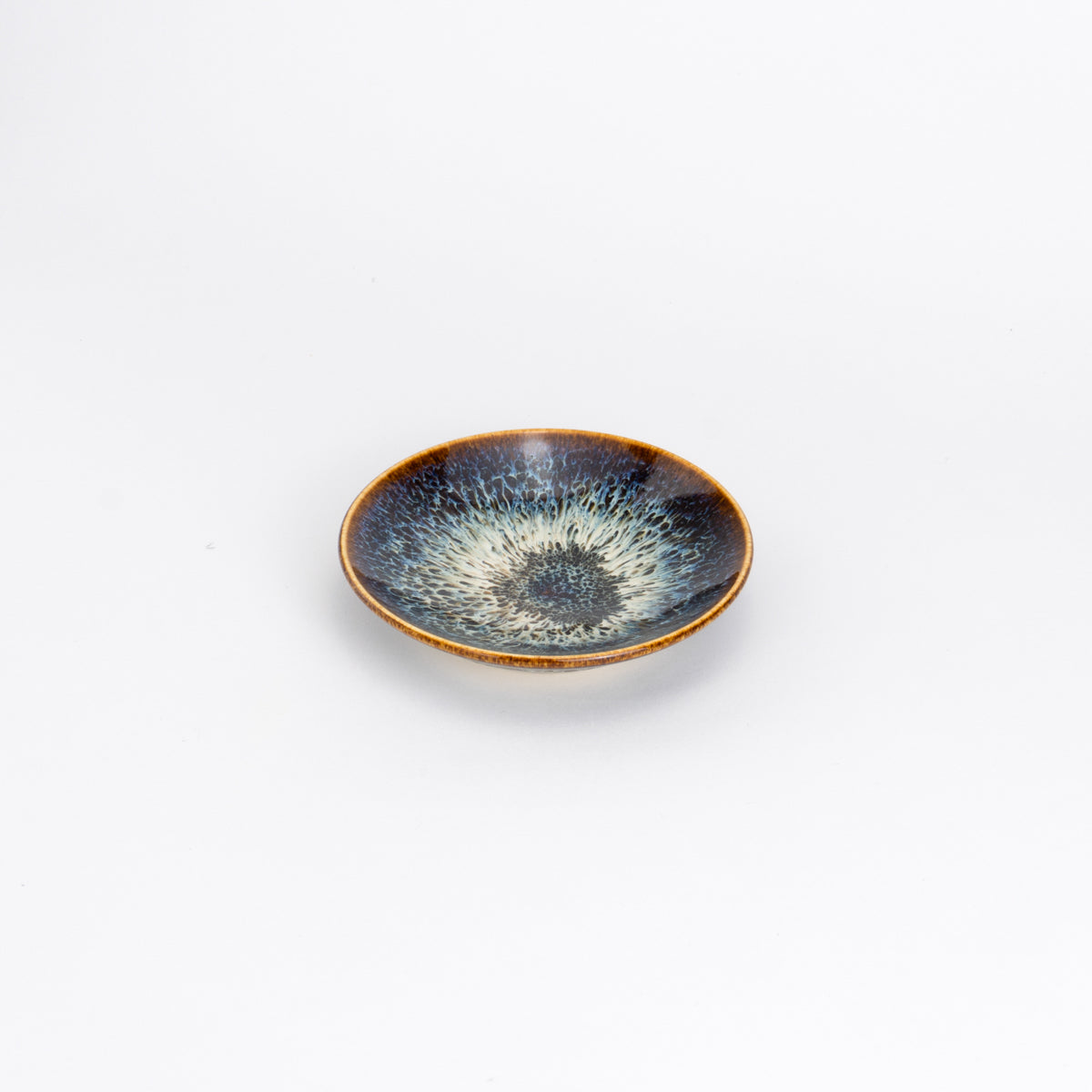 豆皿 流星 和泉良法 - Handcrafted Japanese pottery from Kyoto - Kyo ware / Kiyomizu ware.