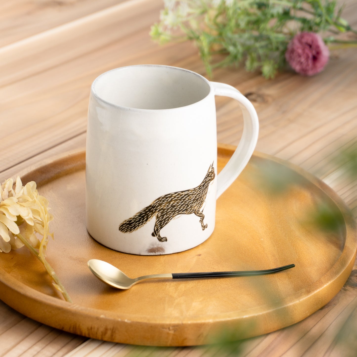 【清水焼】マグカップ キツネ 澤田卓伸 KOTOPOTTER