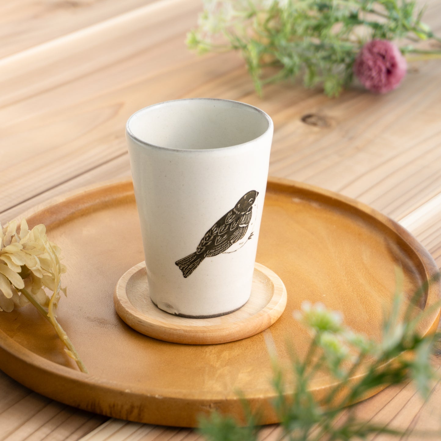 【清水焼】タンブラー スズメ 澤田卓伸 KOTOPOTTER