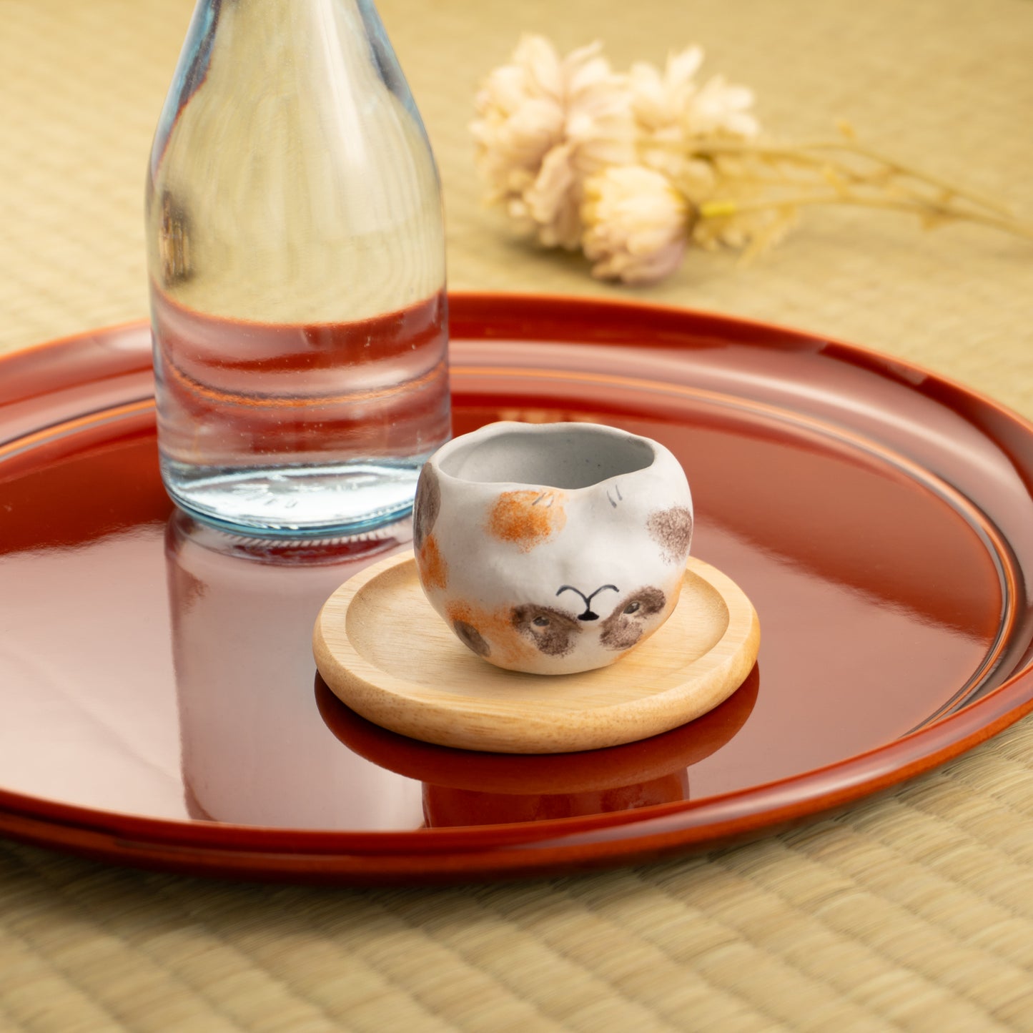 【清水焼】ぐい呑 中村芳中「仔犬」 G shima. KOTOPOTTER