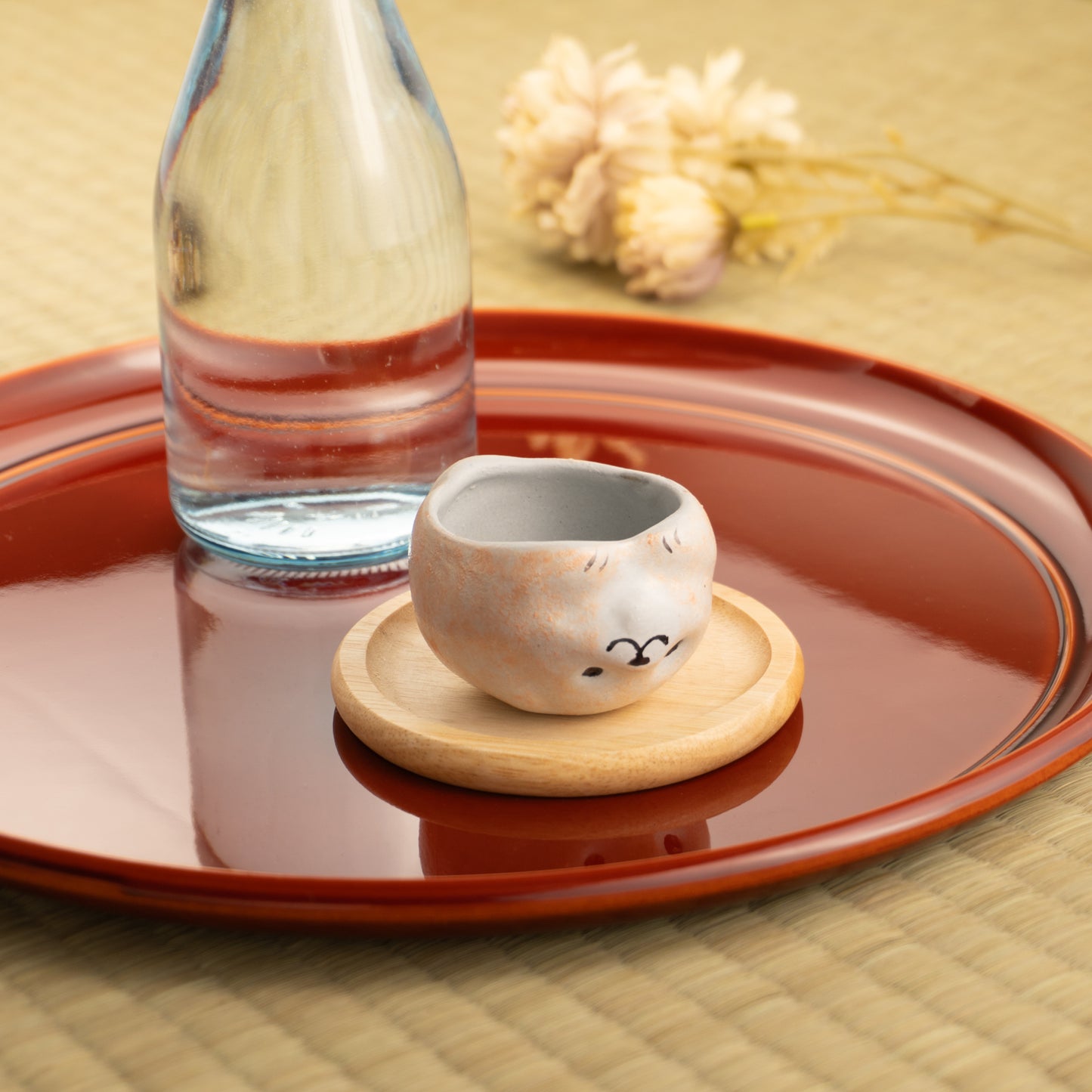 【清水焼】ぐい呑 中村芳中「仔犬」 F shima. KOTOPOTTER