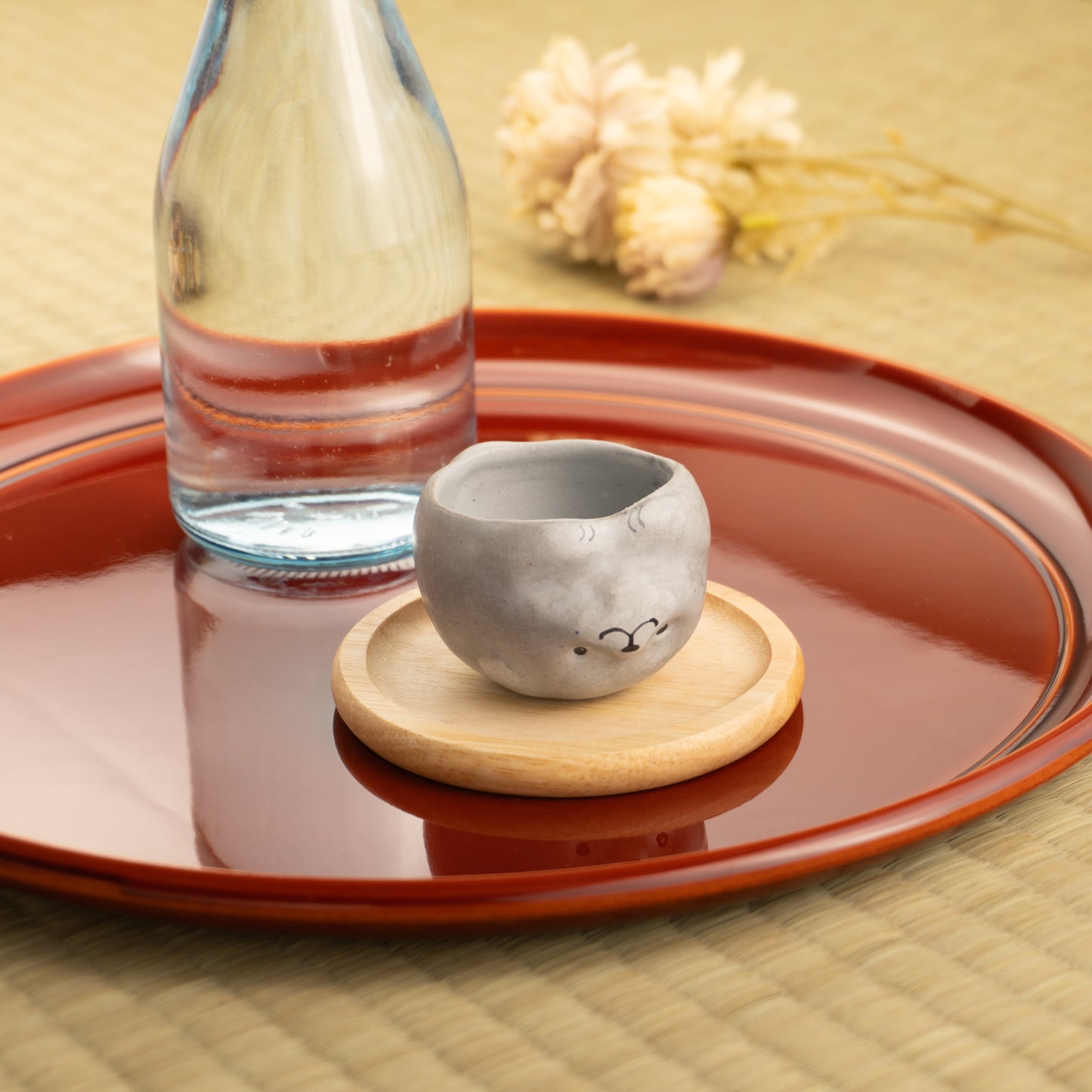 【清水焼】ぐい呑 中村芳中「仔犬」 H shima. KOTOPOTTER