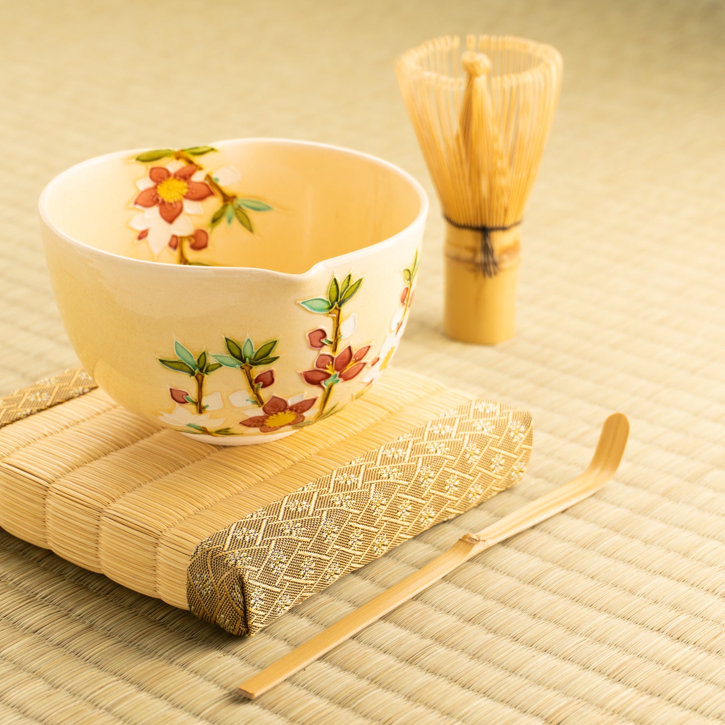 【清水焼】抹茶碗 桃"西王母" 山本一如 KOTOPOTTER