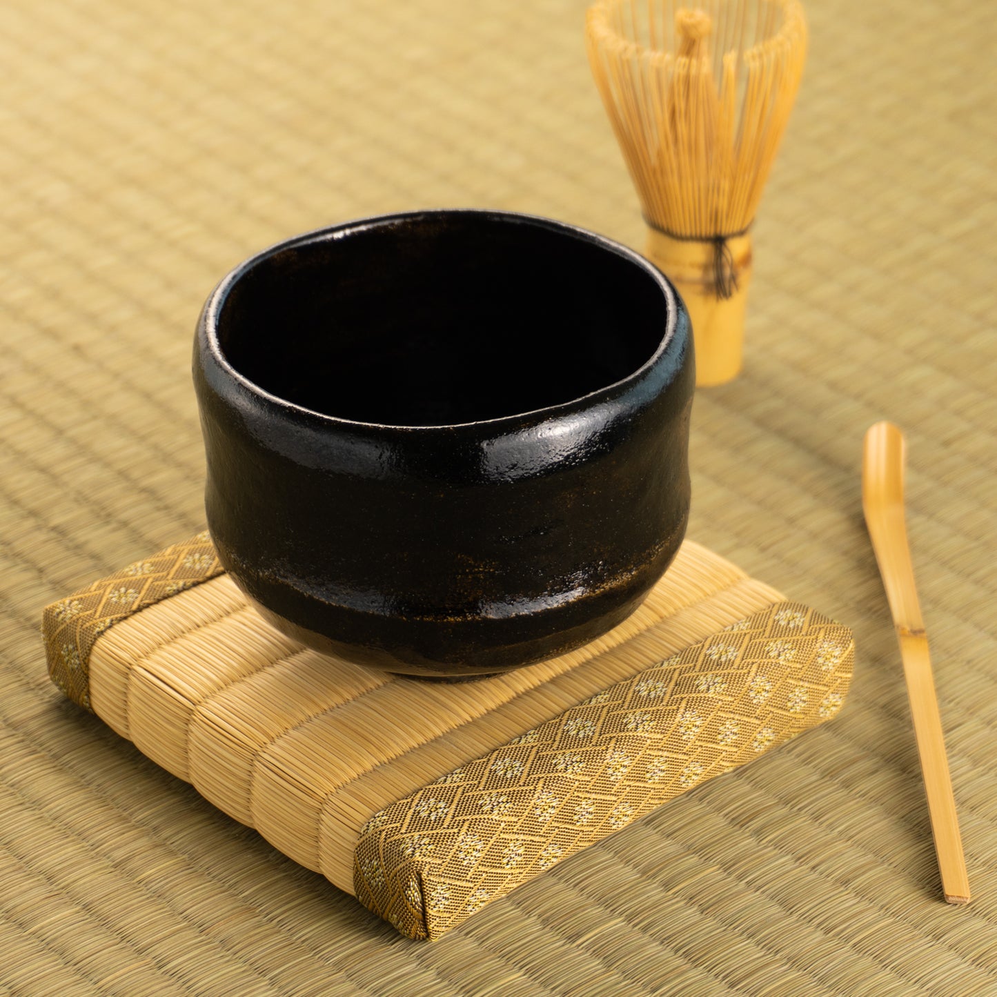 【清水焼】抹茶碗 黒楽 芳楽 KOTOPOTTER