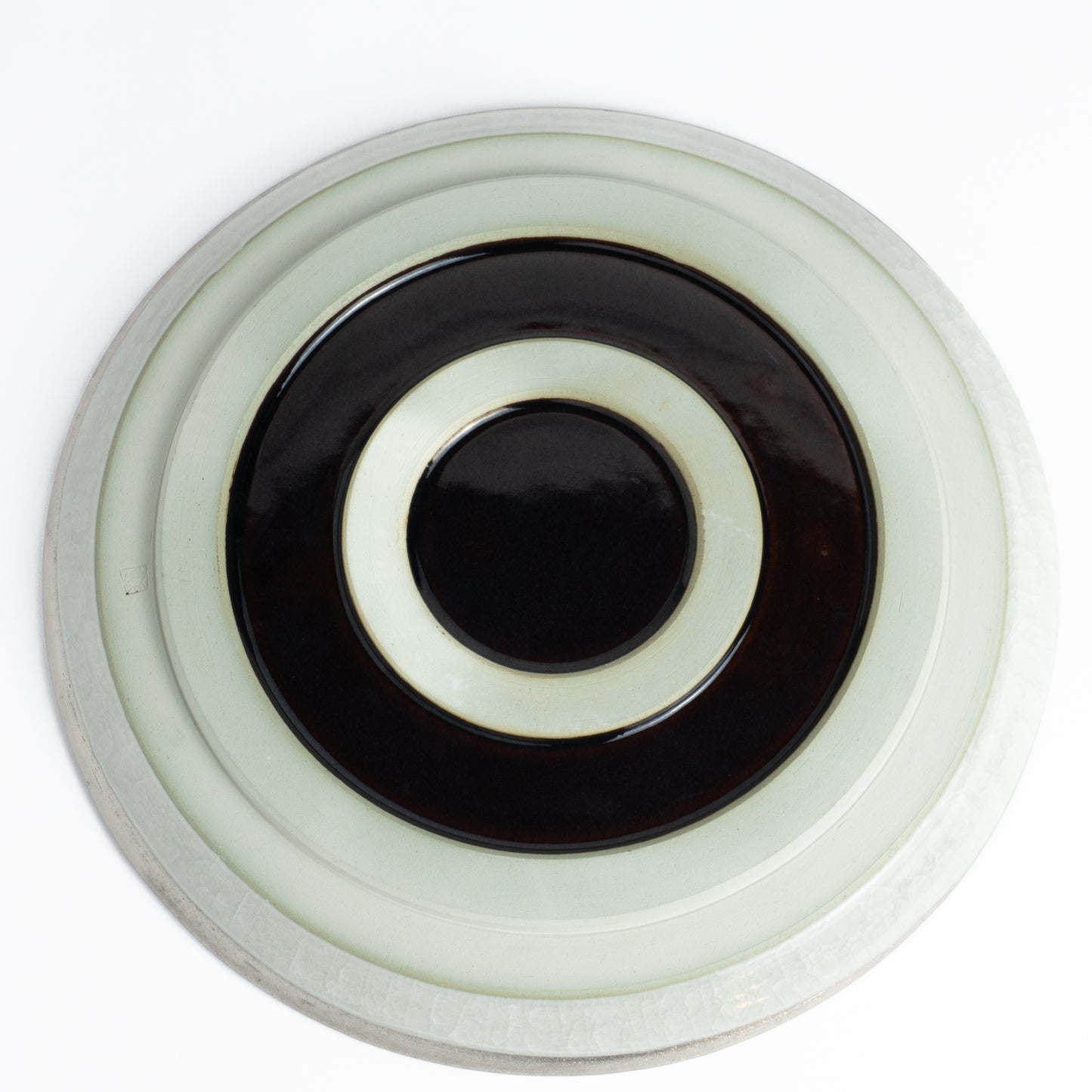 【清水焼】プレートL 亀甲貫入グレー 陶仙窯 KOTOPOTTER