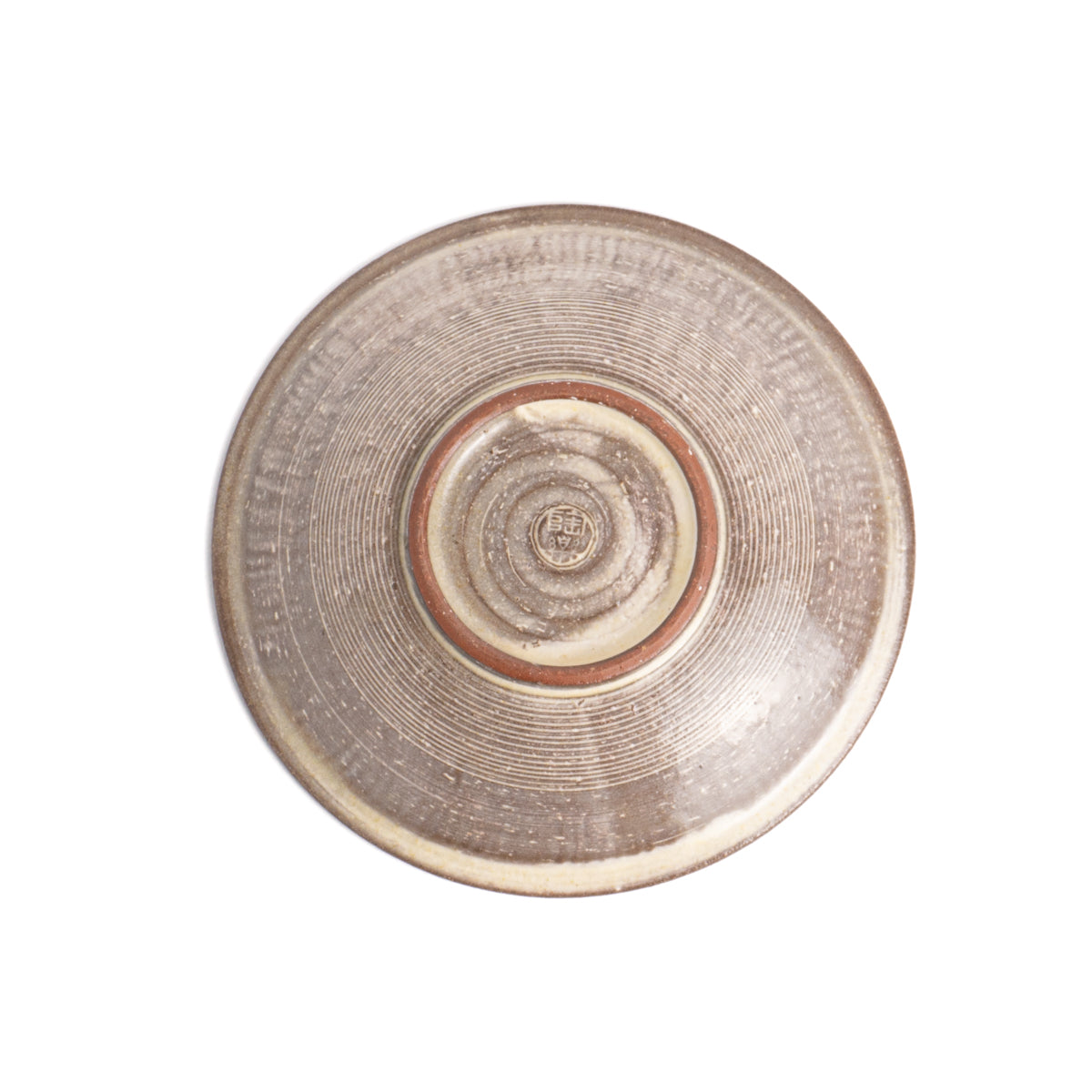 小皿 紫彩華紋C 陶楽窯 - Handcrafted Japanese pottery from Kyoto - Kyo ware / Kiyomizu ware.