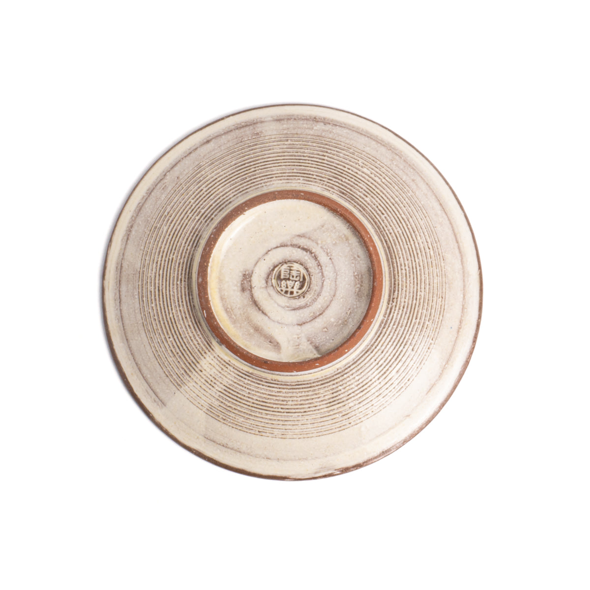 小皿 紫彩華紋D 陶楽窯 - Handcrafted Japanese pottery from Kyoto - Kyo ware / Kiyomizu ware.