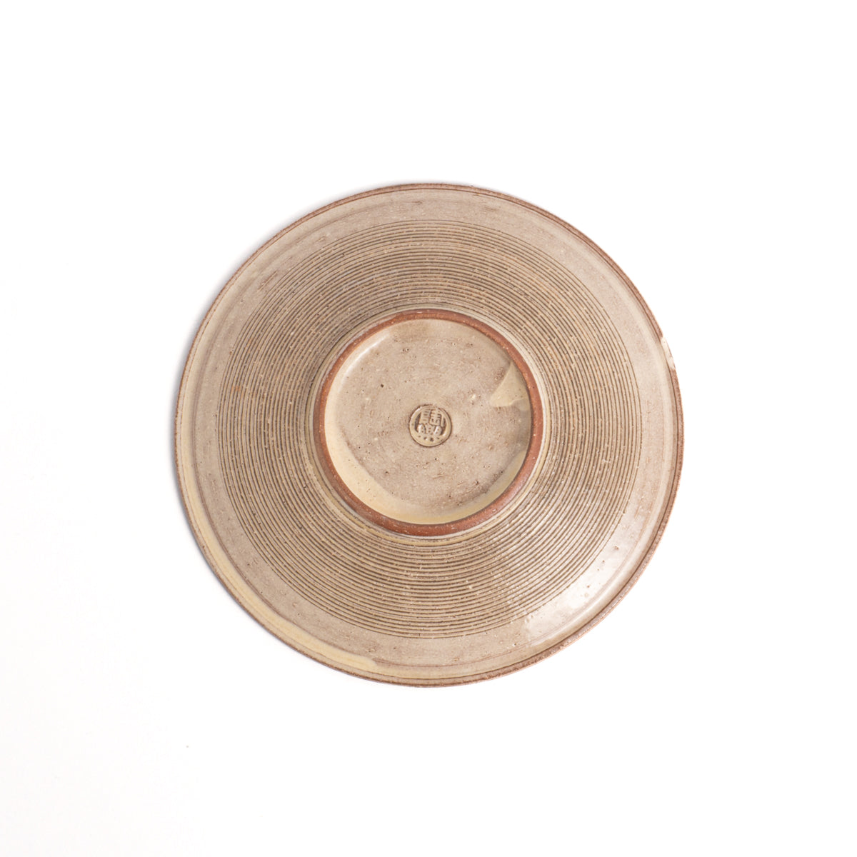 5寸皿 紫彩華紋B 陶楽窯 - Handcrafted Japanese pottery from Kyoto - Kyo ware / Kiyomizu ware.