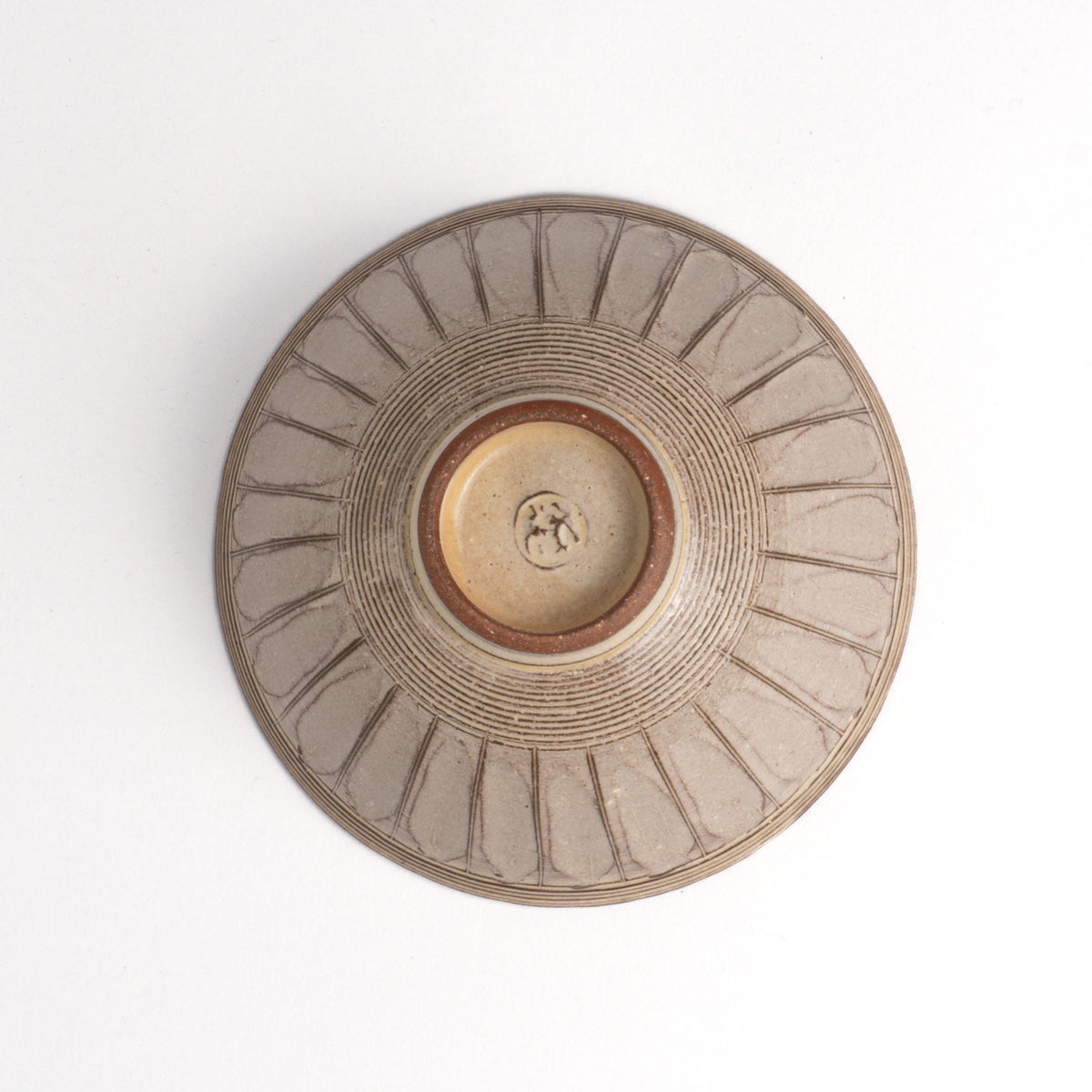 飯碗 紫彩華紋A 陶楽窯 - Handcrafted Japanese pottery from Kyoto - Kyo ware / Kiyomizu ware.