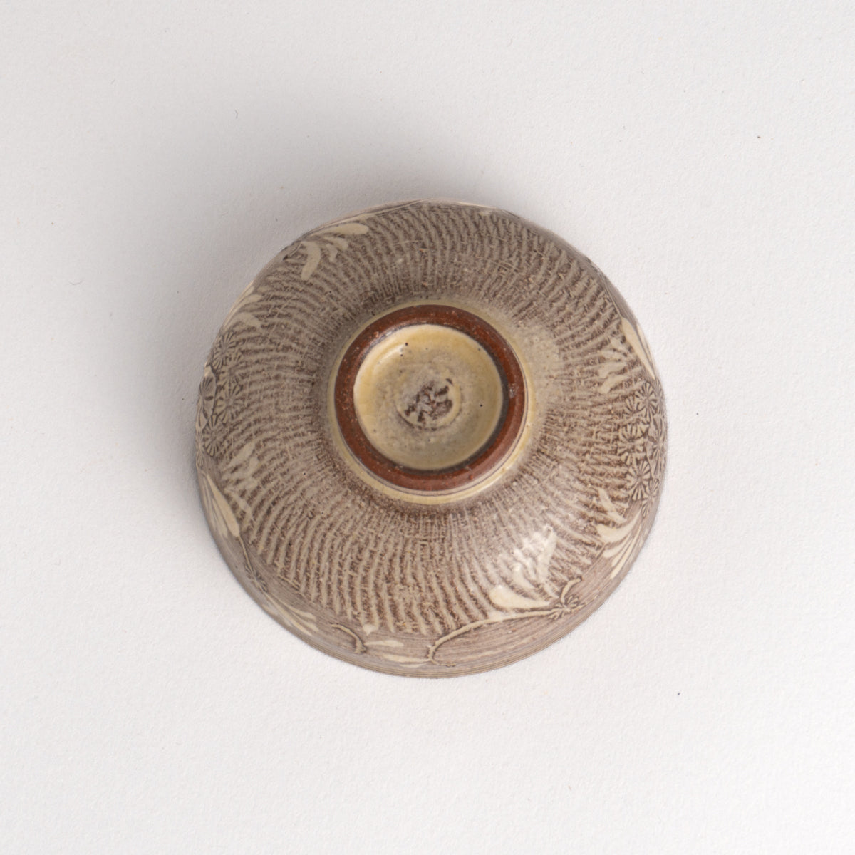 カップ 紫彩華紋A 陶楽窯 - Handcrafted Japanese pottery from Kyoto - Kyo ware / Kiyomizu ware.