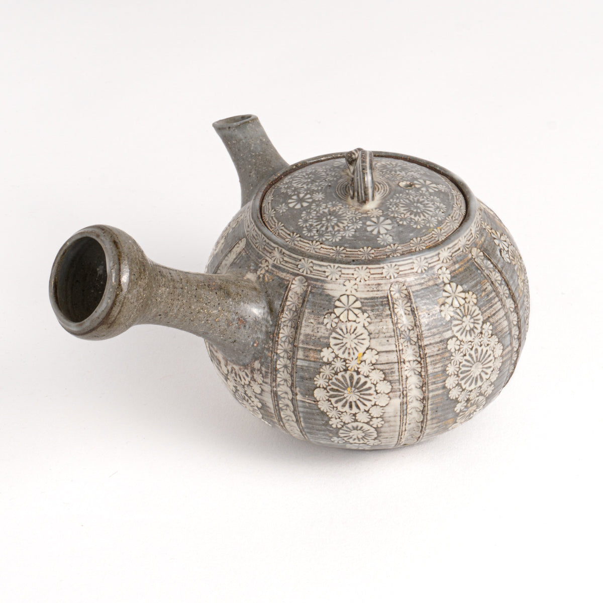 横手急須 三島手 陶楽窯 - Handcrafted Japanese pottery from Kyoto - Kyo ware / Kiyomizu ware.