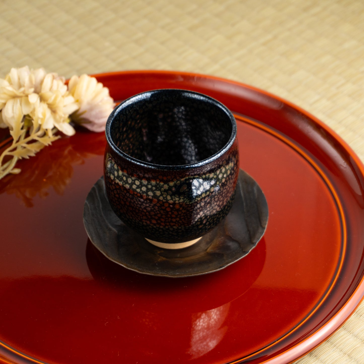 【清水焼】湯呑 銀星 和泉良法 KOTOPOTTER