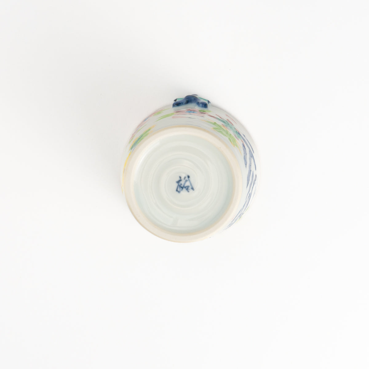 フリーカップ 交趾一閑人「福」 秀峰堂 - Handcrafted Japanese pottery from Kyoto - Kyo ware / Kiyomizu ware.