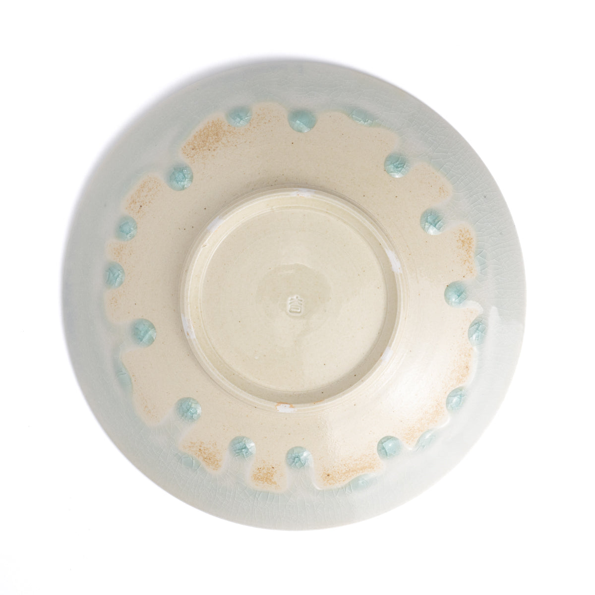 パスタ皿 灰釉B 大日窯 - Handcrafted Japanese pottery from Kyoto - Kyo ware / Kiyomizu ware.