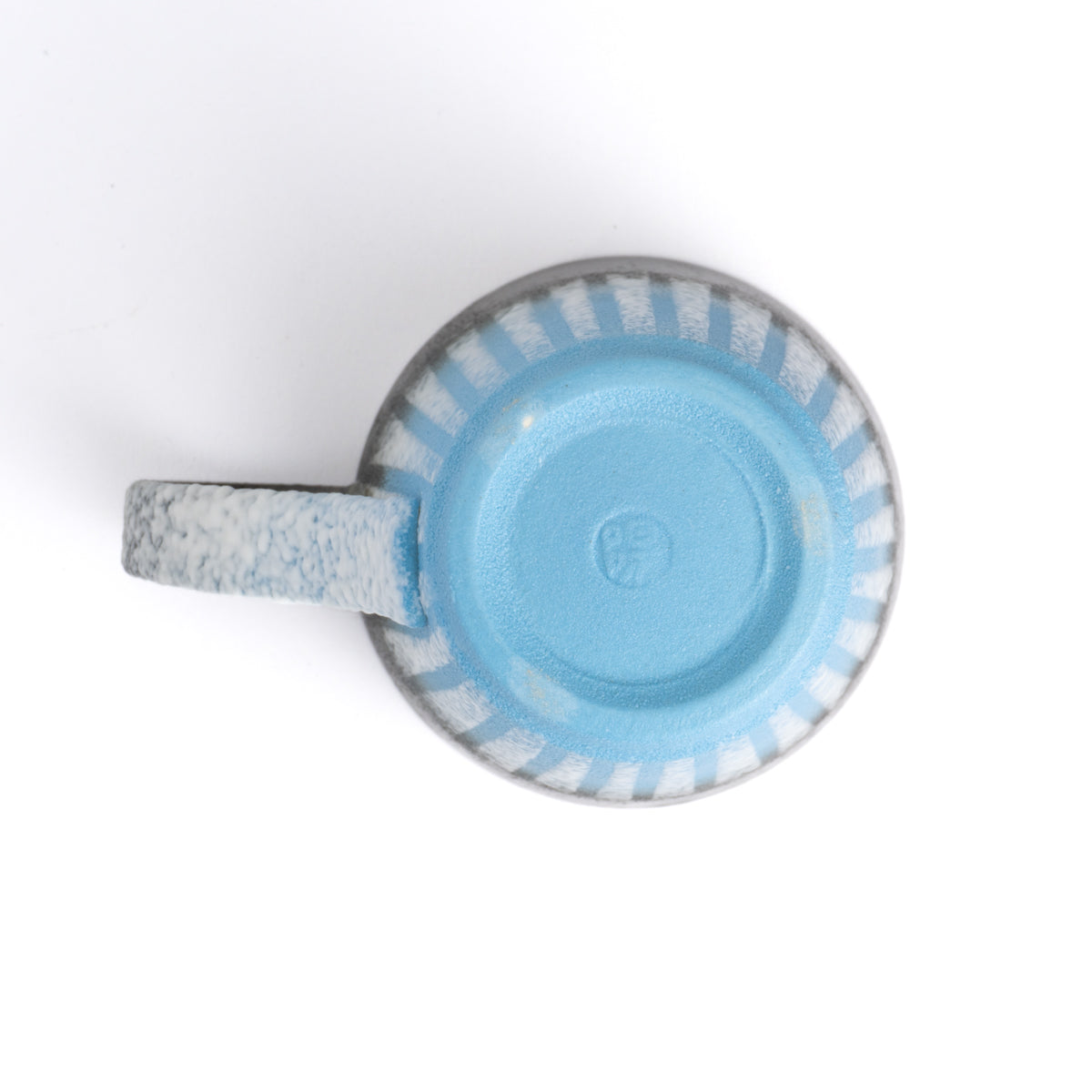 マグカップ 釉泥彩 紺藍色 竹村陽太郎 - Handcrafted Japanese pottery from Kyoto - Kyo ware / Kiyomizu ware.