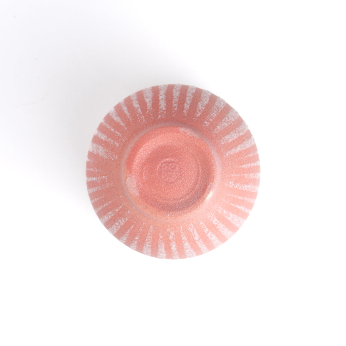 輪花湯呑 釉泥彩 紅色 竹村陽太郎 - Handcrafted Japanese pottery from Kyoto - Kyo ware / Kiyomizu ware.