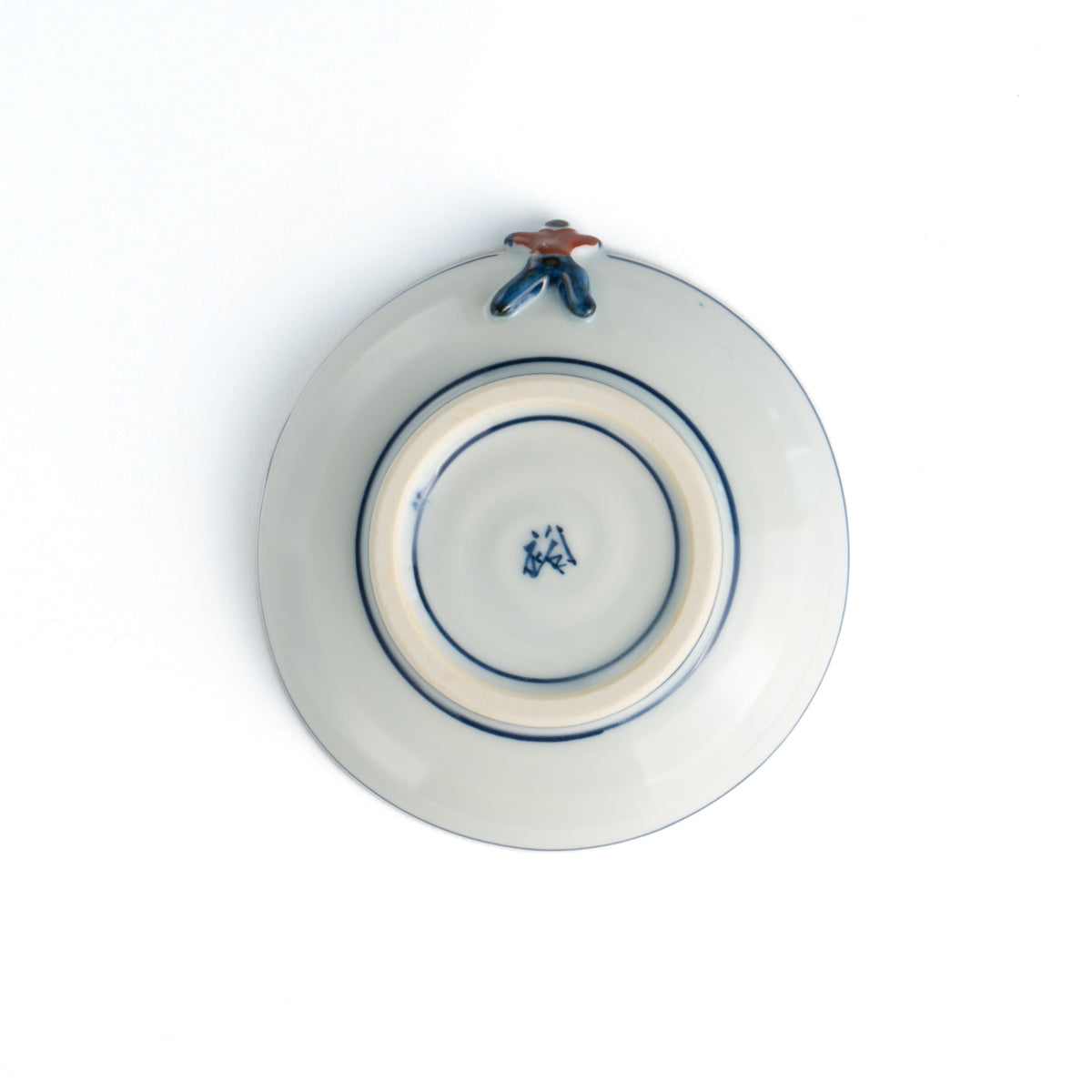 豆皿 帯交趾 一閑人七宝桜B 秀峰堂 - Handcrafted Japanese pottery from Kyoto - Kyo ware / Kiyomizu ware.