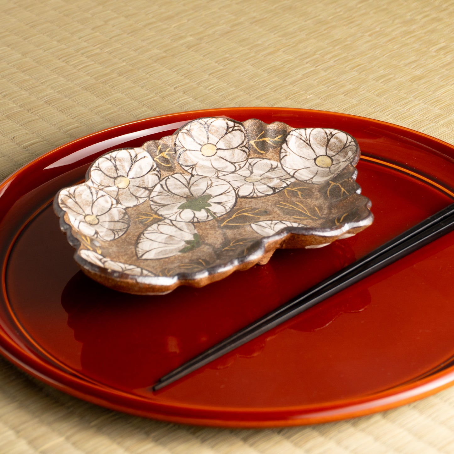 【清水焼】向付 乾山写 菊 俊山窯 KOTOPOTTER