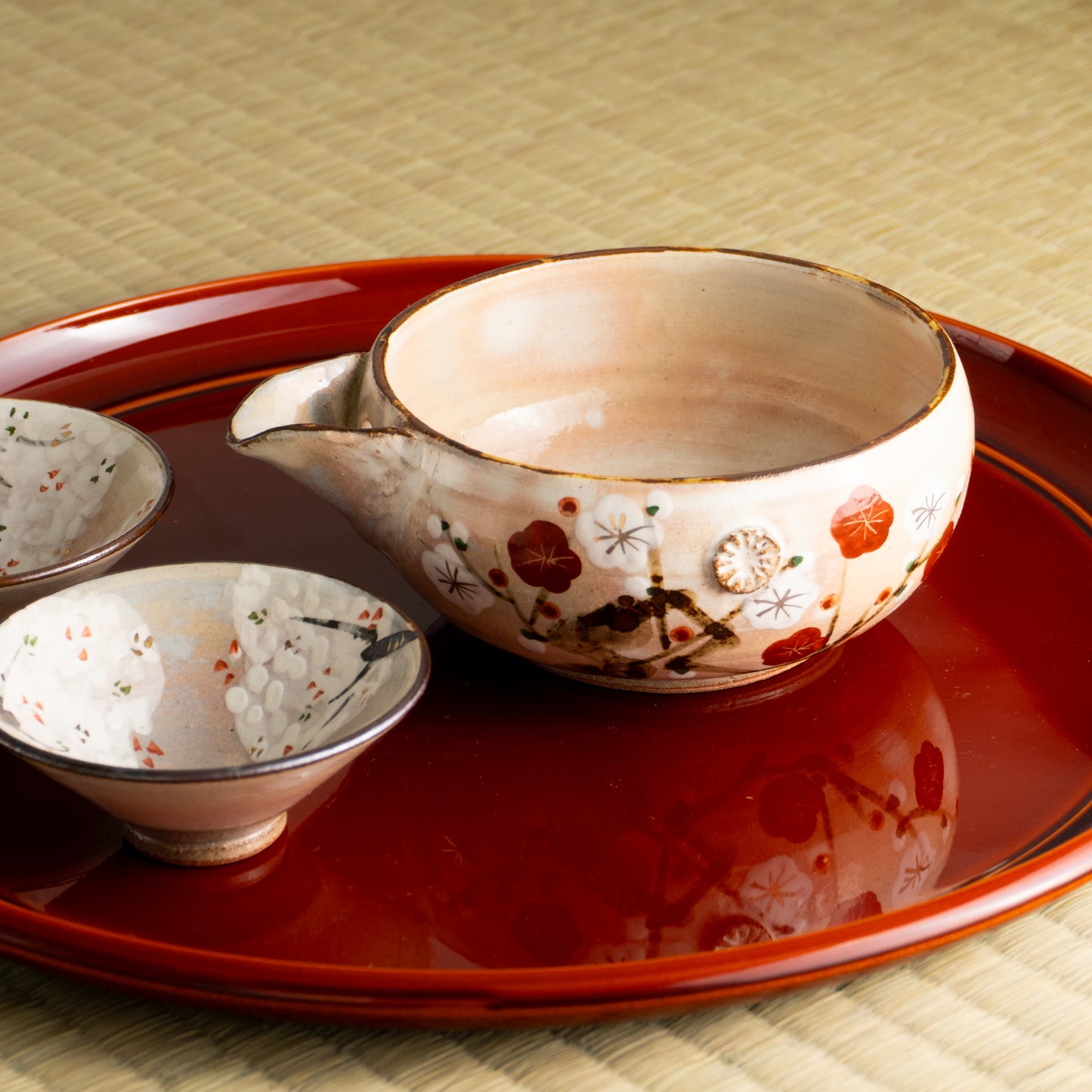 【清水焼】片口 梅 俊山窯 KOTOPOTTER