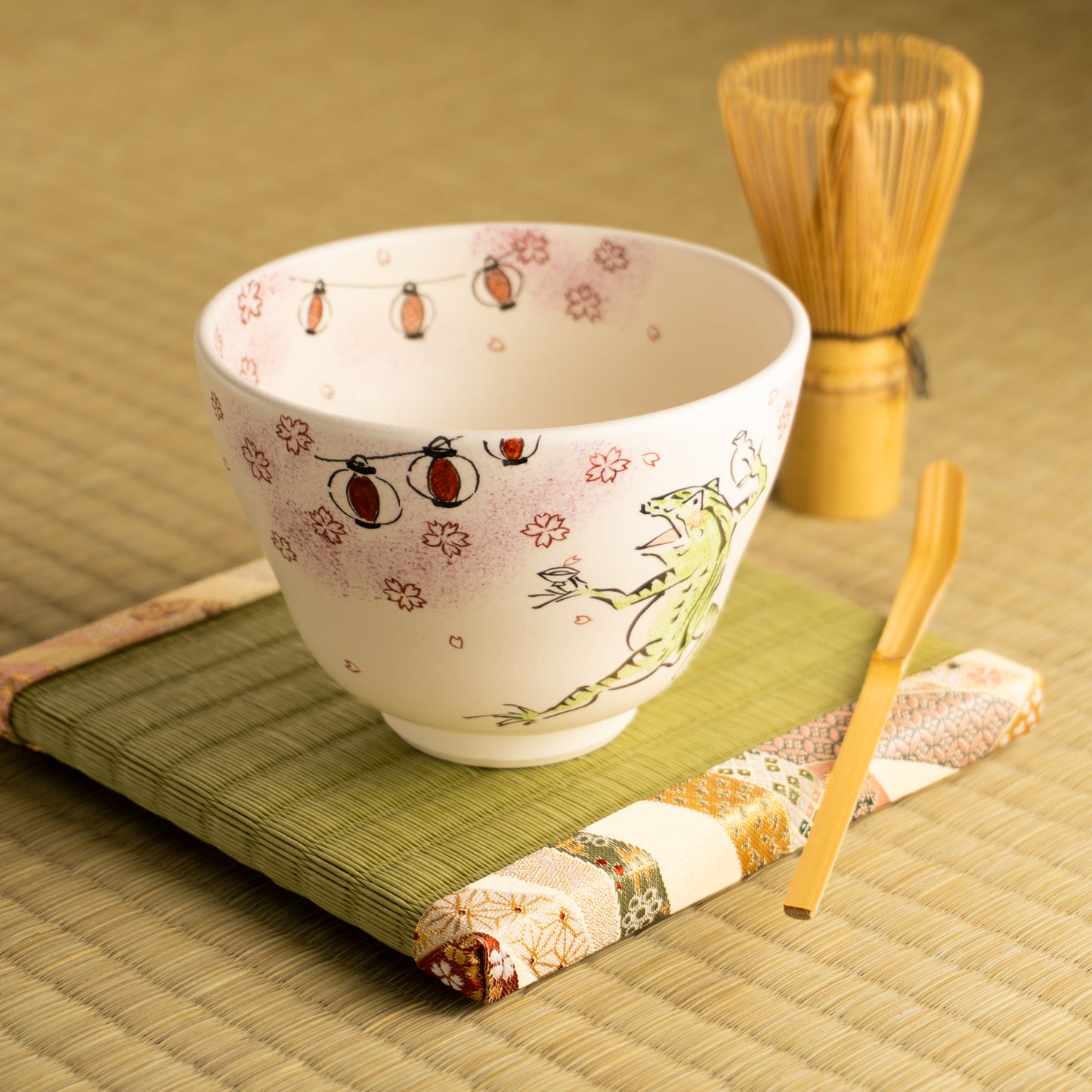 抹茶碗 鳥獣戯画「春の宴」 宗絢 KOTOPOTTER