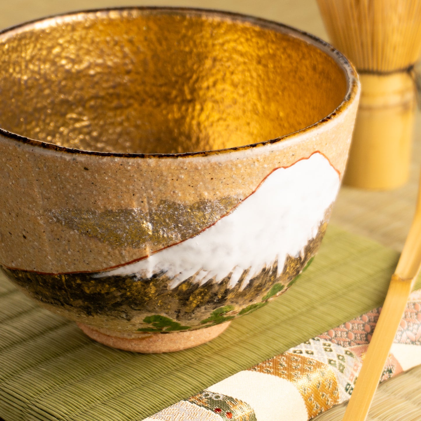 抹茶碗 内金富士山 良二 KOTOPOTTER