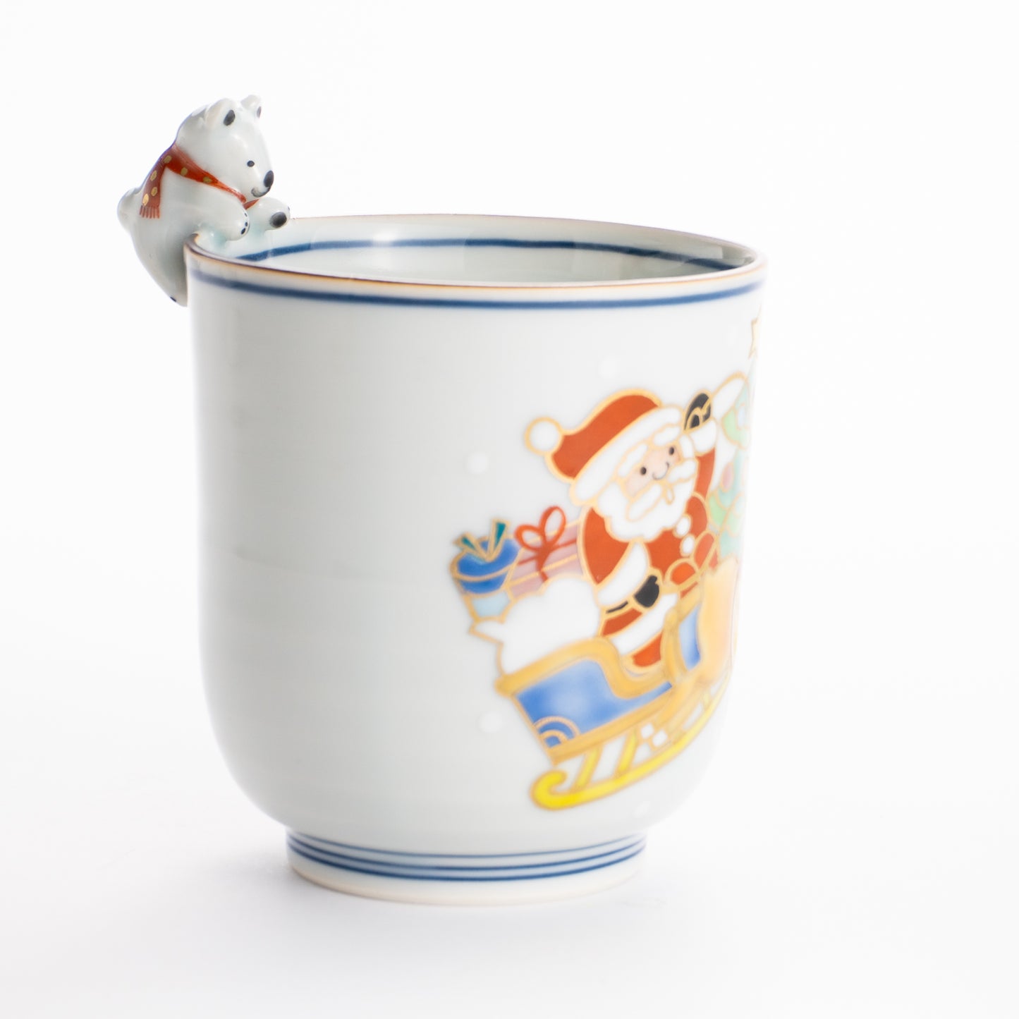 クマの湯呑 サンタがやってきた 深田香奈重 KOTOPOTTER