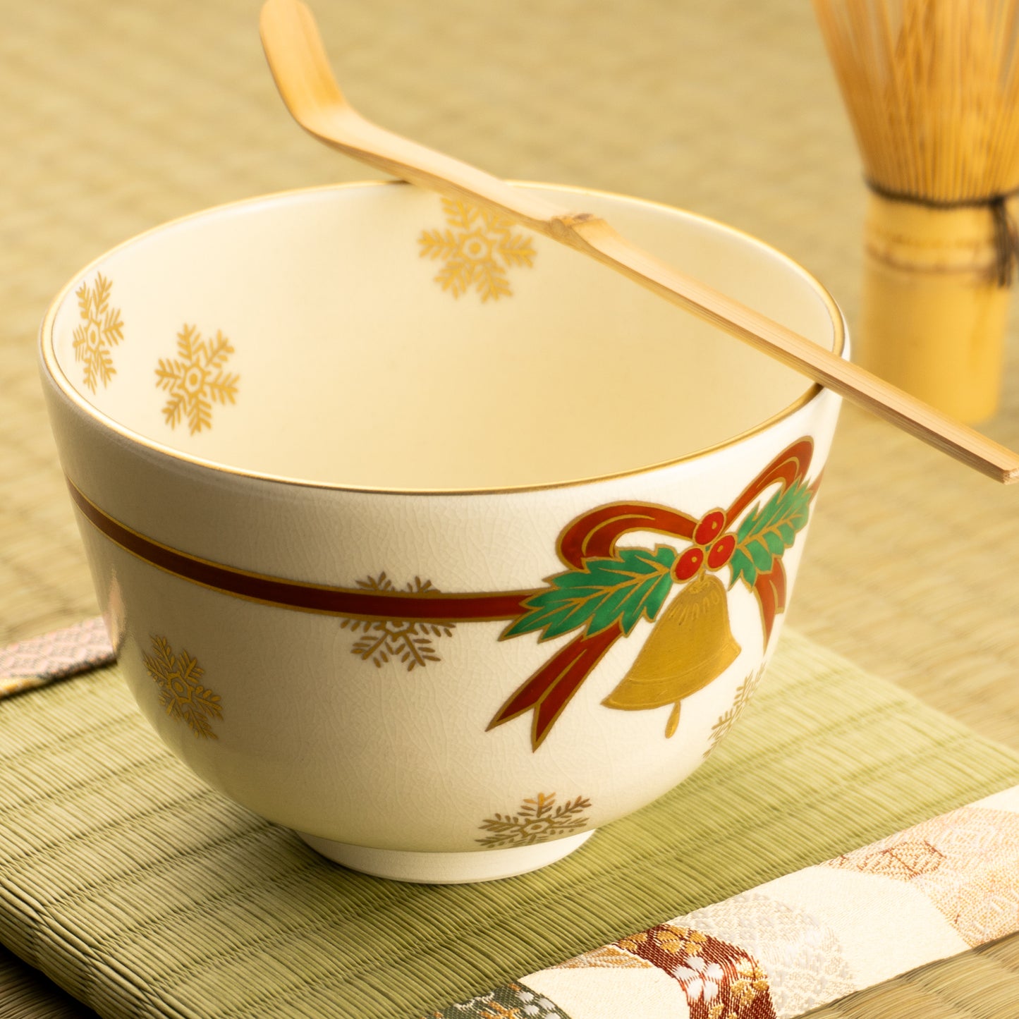 抹茶碗 クリスマスリース 陶楽 KOTOPOTTER