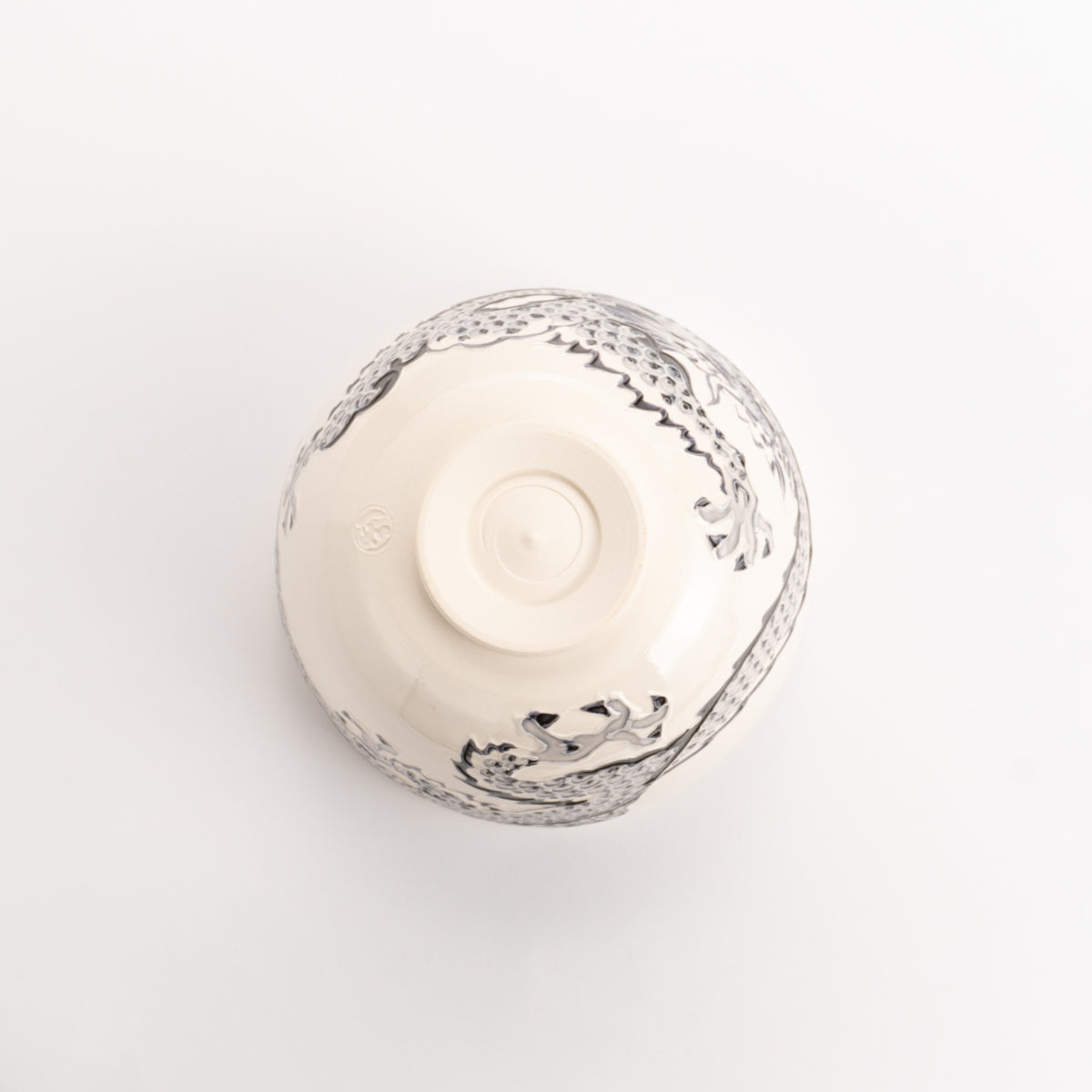 抹茶碗 白鳳交趾 龍 一如 - Handcrafted Japanese pottery from Kyoto - Kyo ware / Kiyomizu ware.