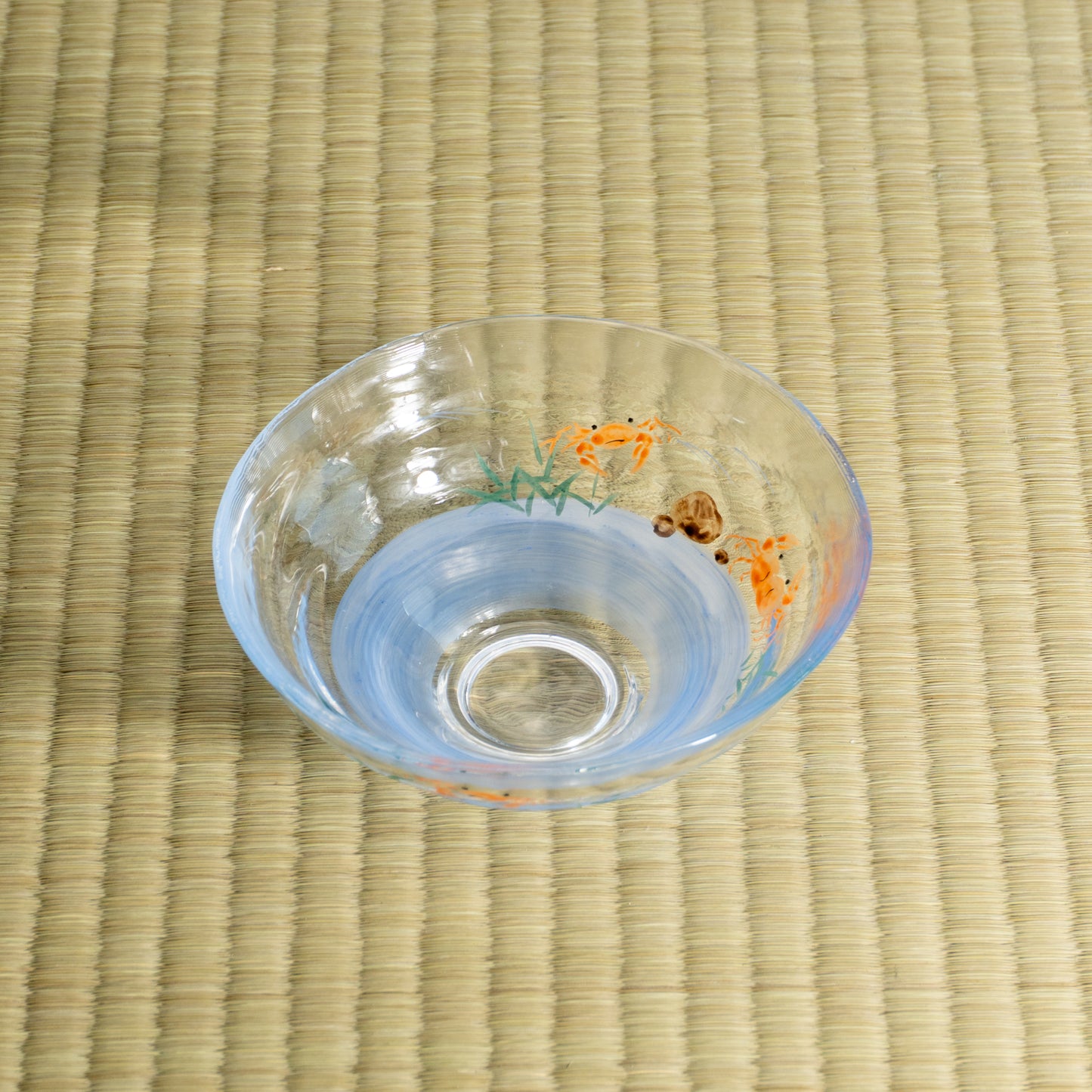 Glass Matcha Bowl – Freshwater Crab by Kaihou