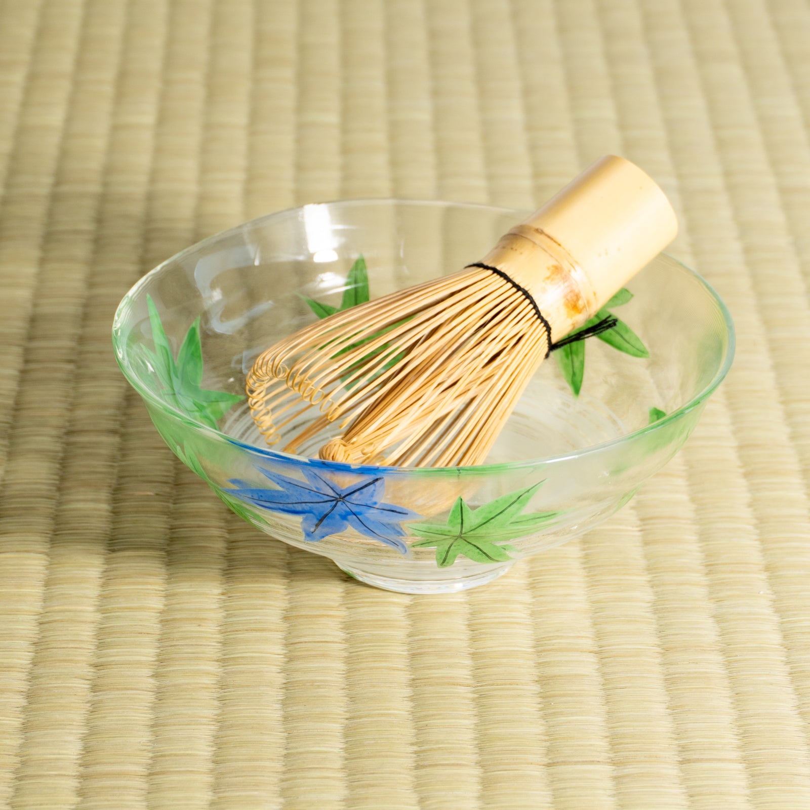 京都清水烧玻璃抹茶碗青枫｜海峰｜KOTOPOTTER