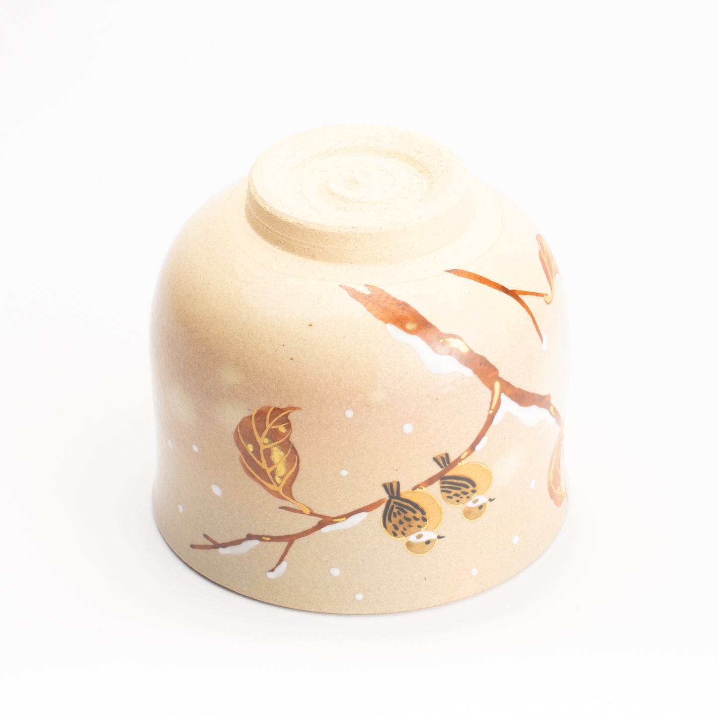 抹茶碗 枯れ枝にスズメ 亨 KOTOPOTTER