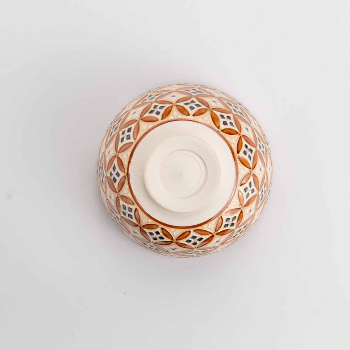 抹茶碗 紫交趾 七宝 山本一如 - Handcrafted Japanese pottery from Kyoto - Kyo ware / Kiyomizu ware.