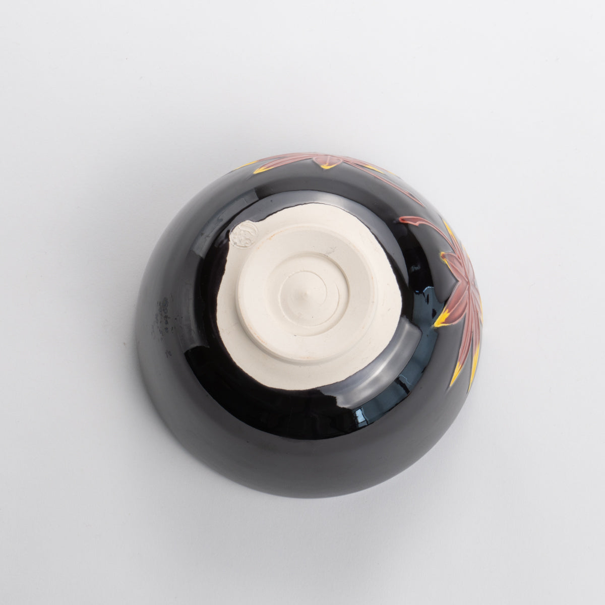 抹茶碗 紅葉 一如 - Handcrafted Japanese pottery from Kyoto - Kyo ware / Kiyomizu ware.