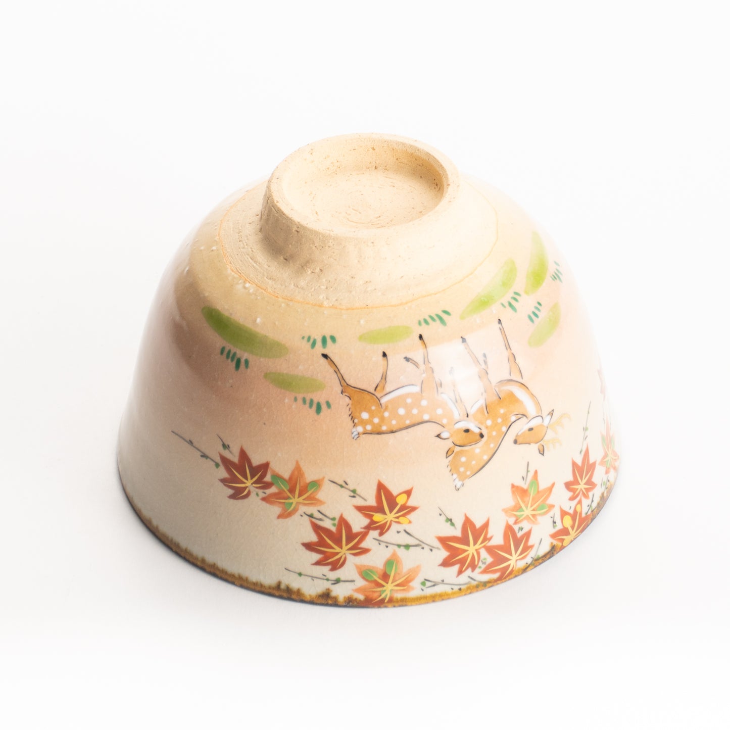 抹茶碗 紅葉に鹿 安徳 KOTOPOTTER