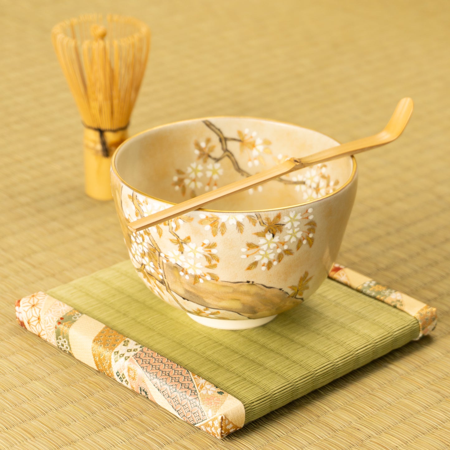 抹茶碗 色絵琳派"桜図" 善昇 KOTOPOTTER