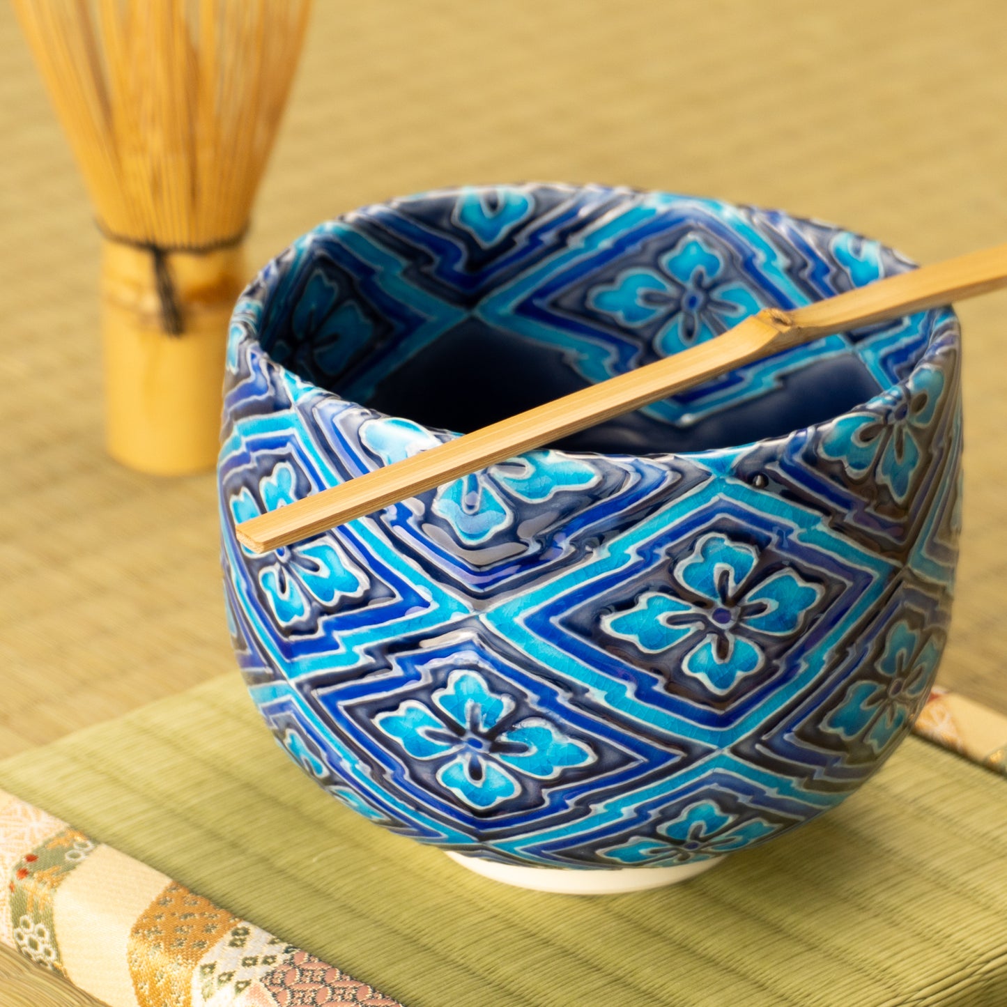 抹茶碗 松皮菱文様 一如 KOTOPOTTER