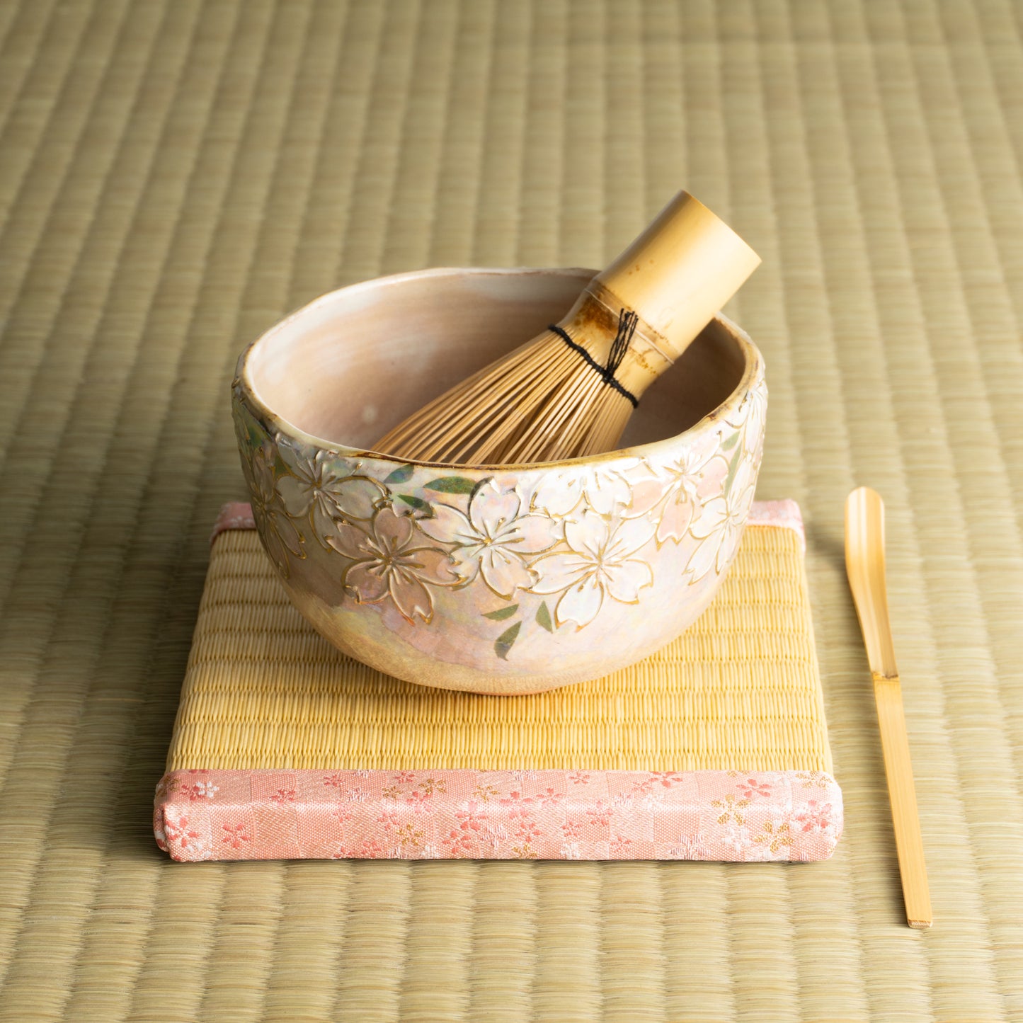 抹茶碗 ラスター彩"桜図" 俊山窯 KOTOPOTTER