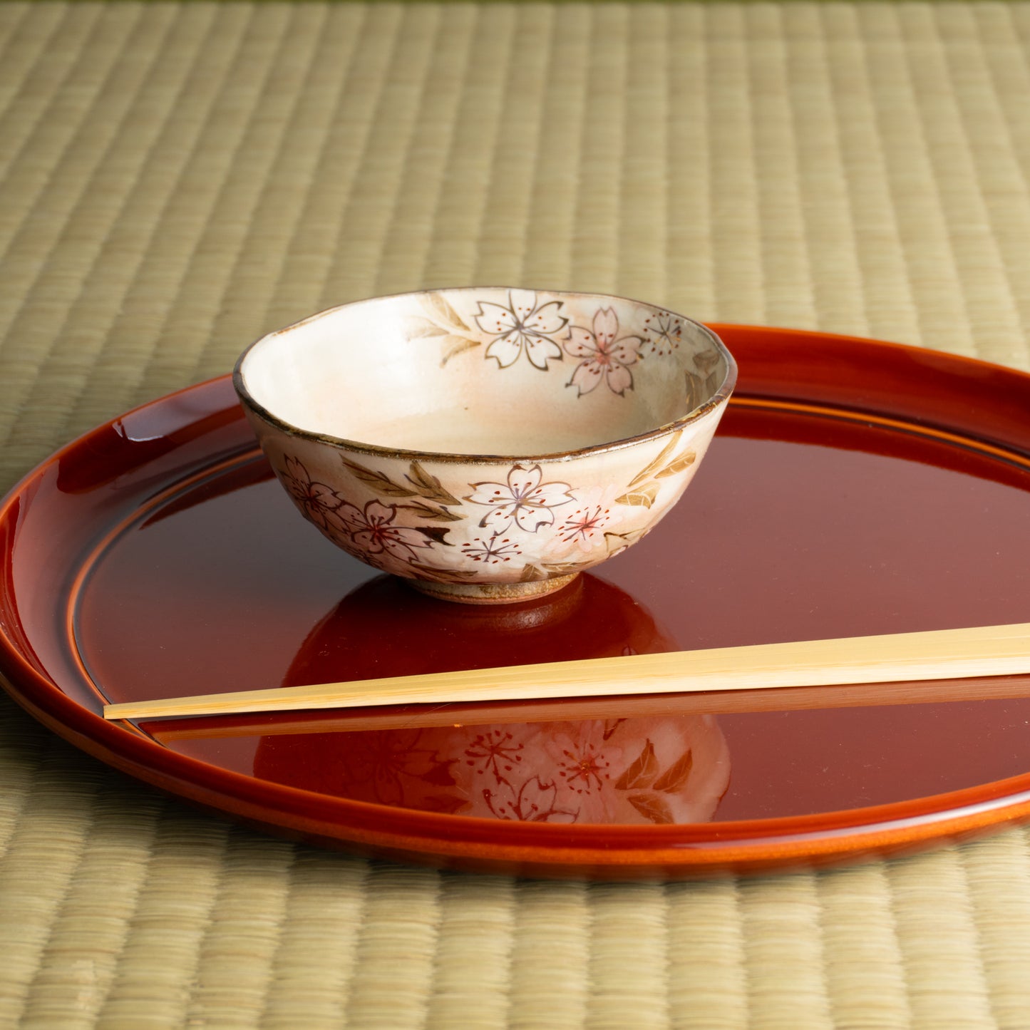 【清水焼】茶碗 山桜 俊山窯 KOTOPOTTER