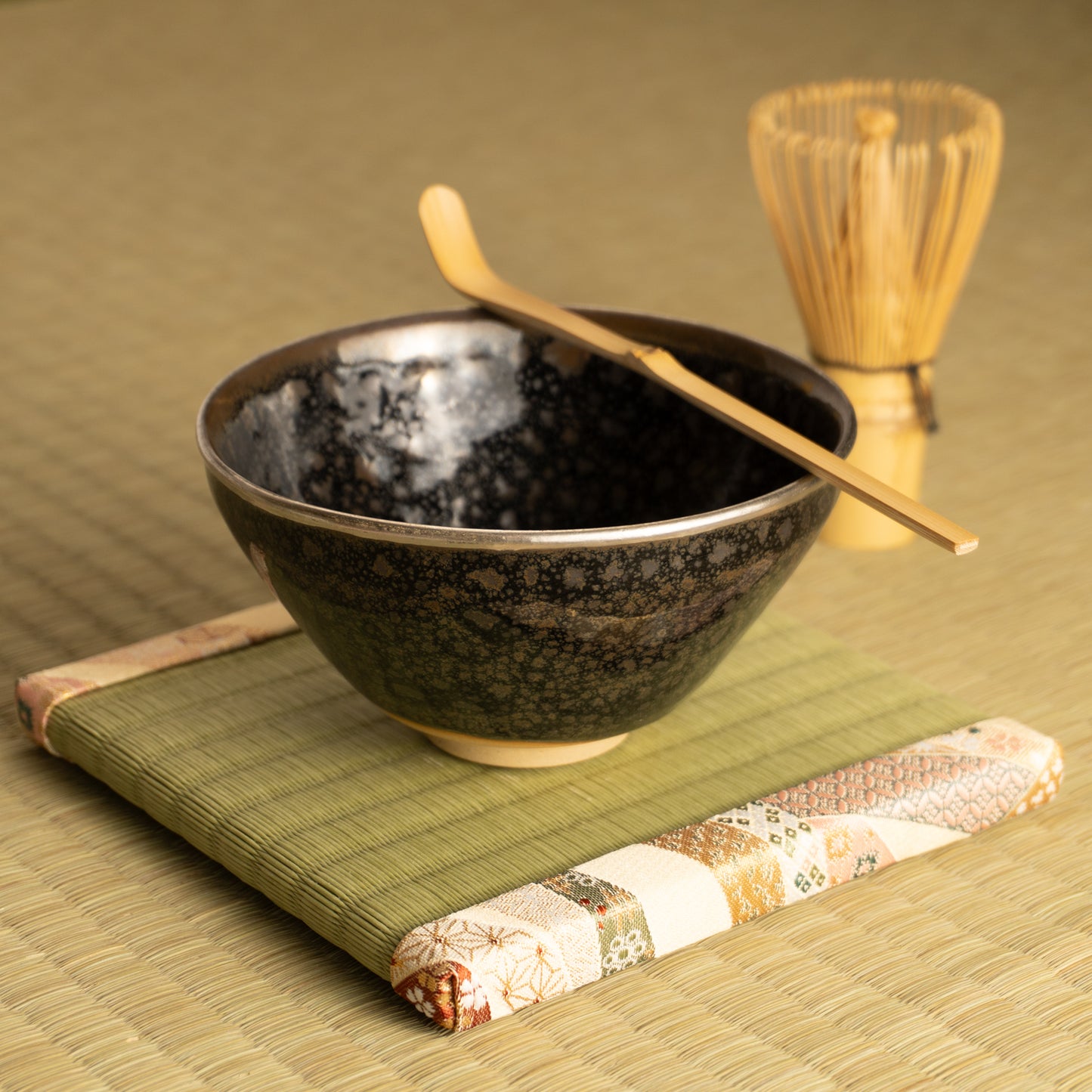 抹茶碗 油滴天目 銀覆輪 桶谷定一 KOTOPOTTER