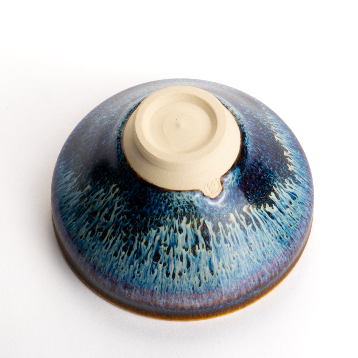 汲出碗(小) 流星2B 和泉良法 - Handcrafted Japanese pottery from Kyoto - Kyo ware / Kiyomizu ware.