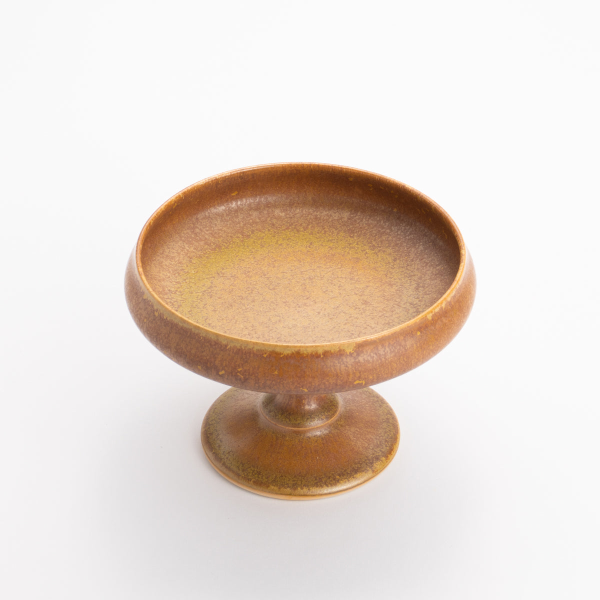 コンポート皿 金彩結晶 平安楽堂 - Handcrafted Japanese pottery from Kyoto - Kyo ware / Kiyomizu ware.