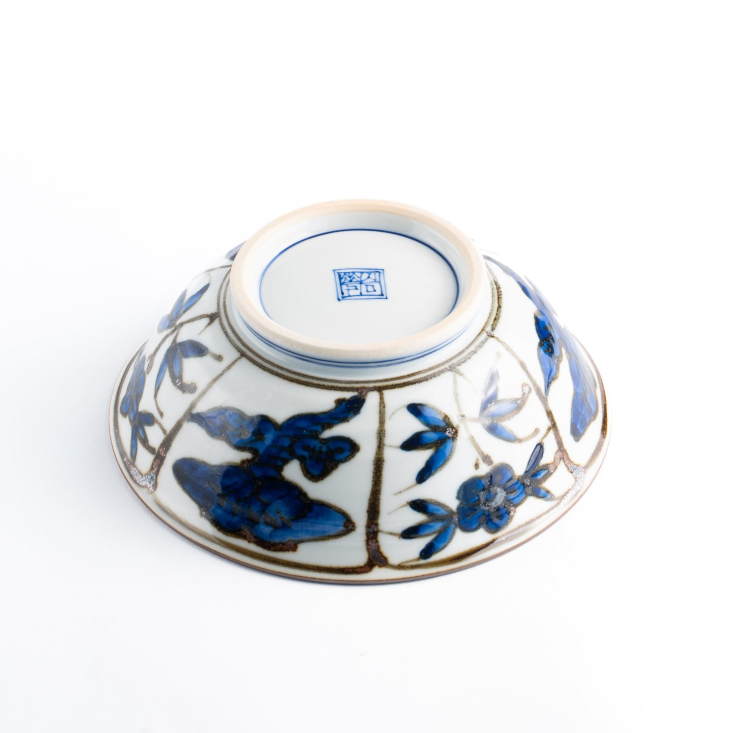 中鉢 鉄染霊芝 岩華窯 - Handcrafted Japanese pottery from Kyoto - Kyo ware / Kiyomizu ware.