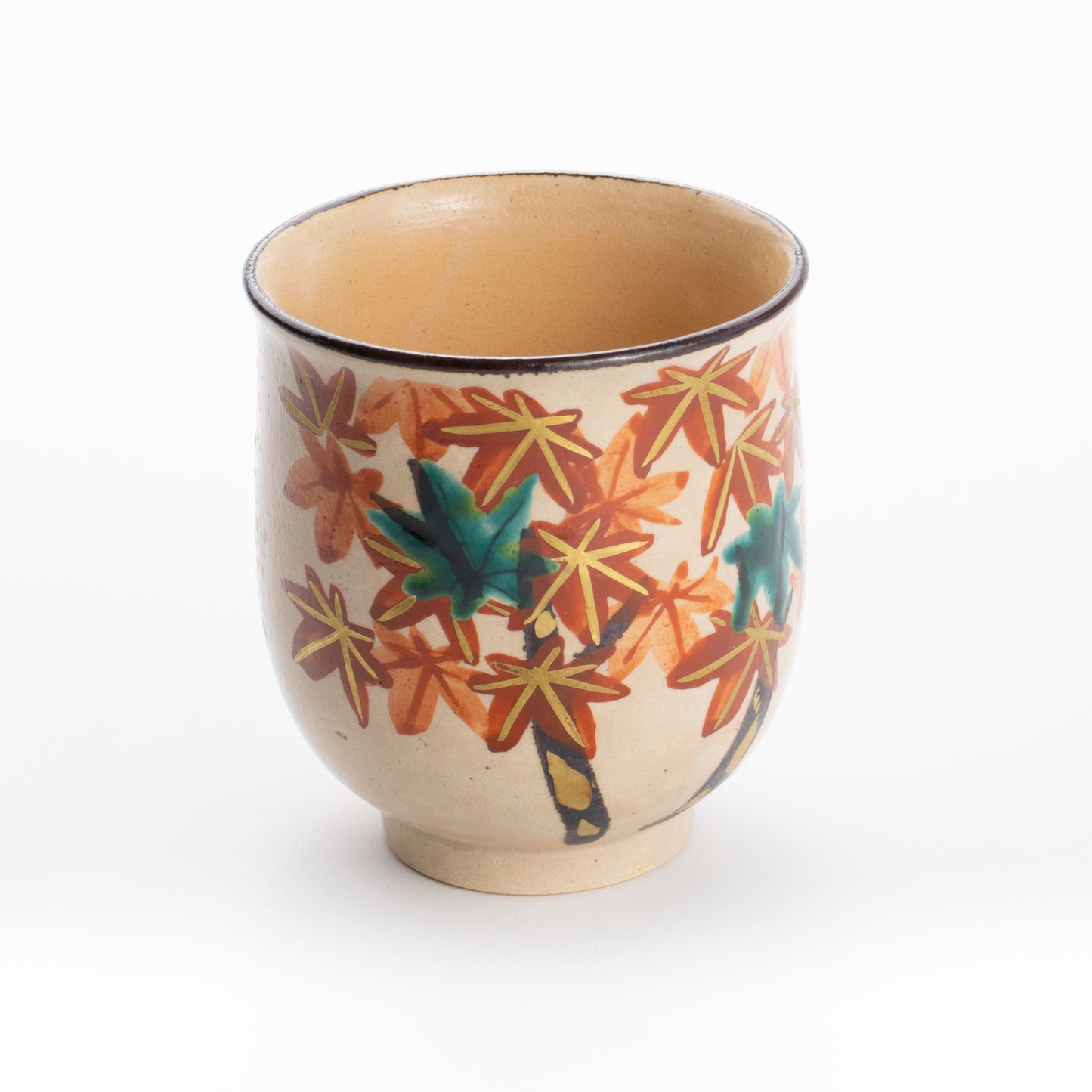 湯吞 雲錦 花光山窯 - Handcrafted Japanese pottery from Kyoto - Kyo ware / Kiyomizu ware.