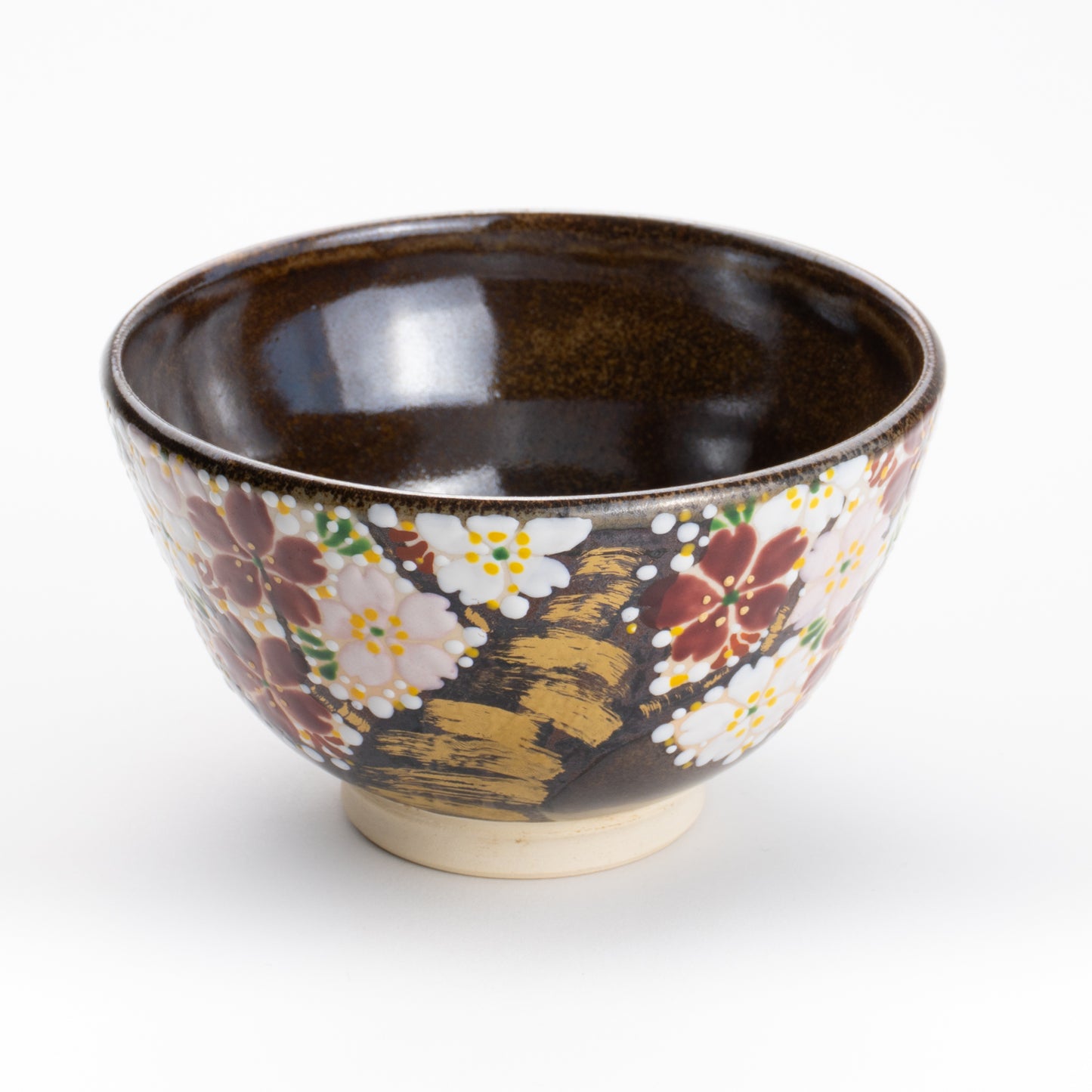 抹茶碗 夕暮れ桜 花光山窯 - Handcrafted Japanese pottery from Kyoto - Kyo ware / Kiyomizu ware.