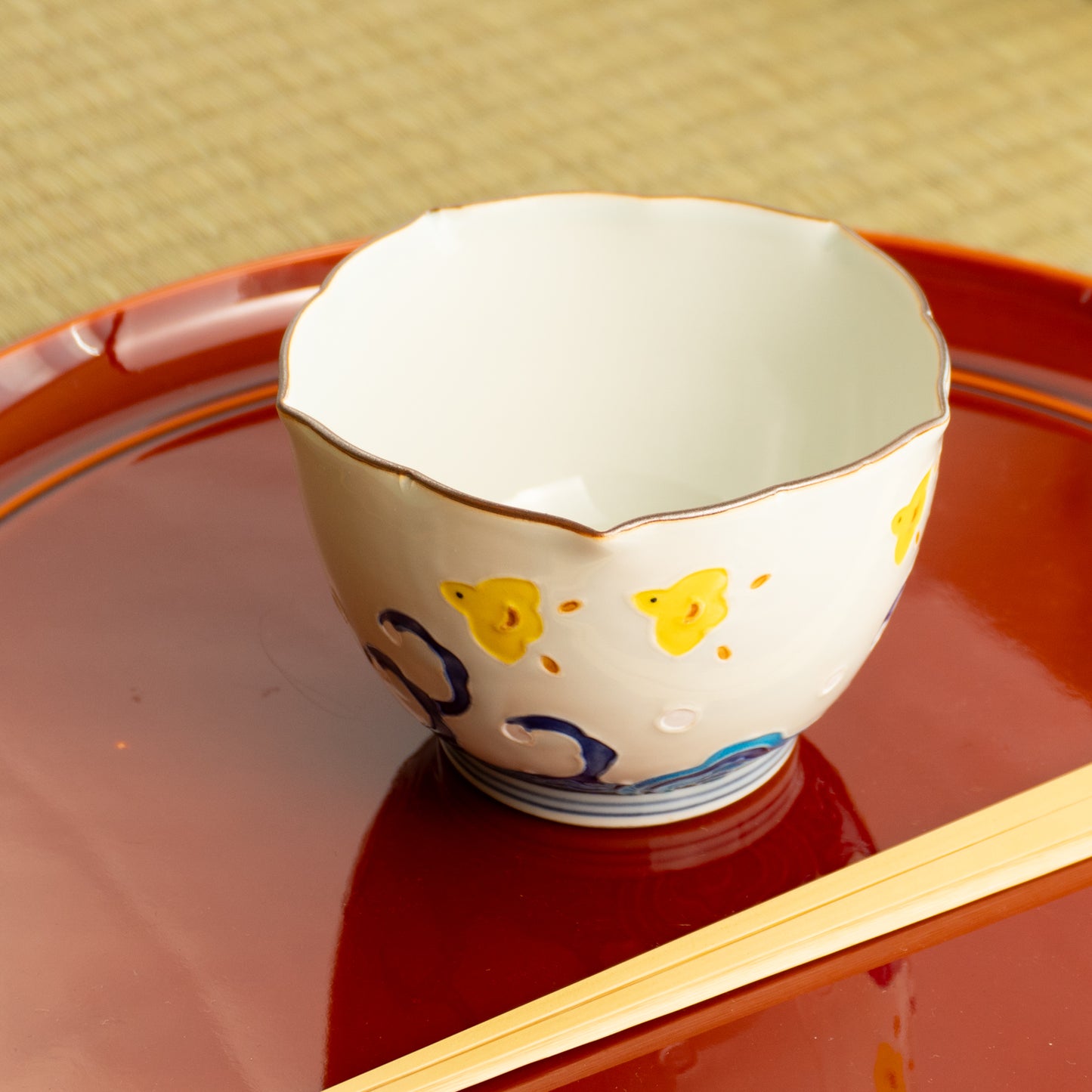 小鉢 千鳥に波 秀峰堂 KOTOPOTTER
