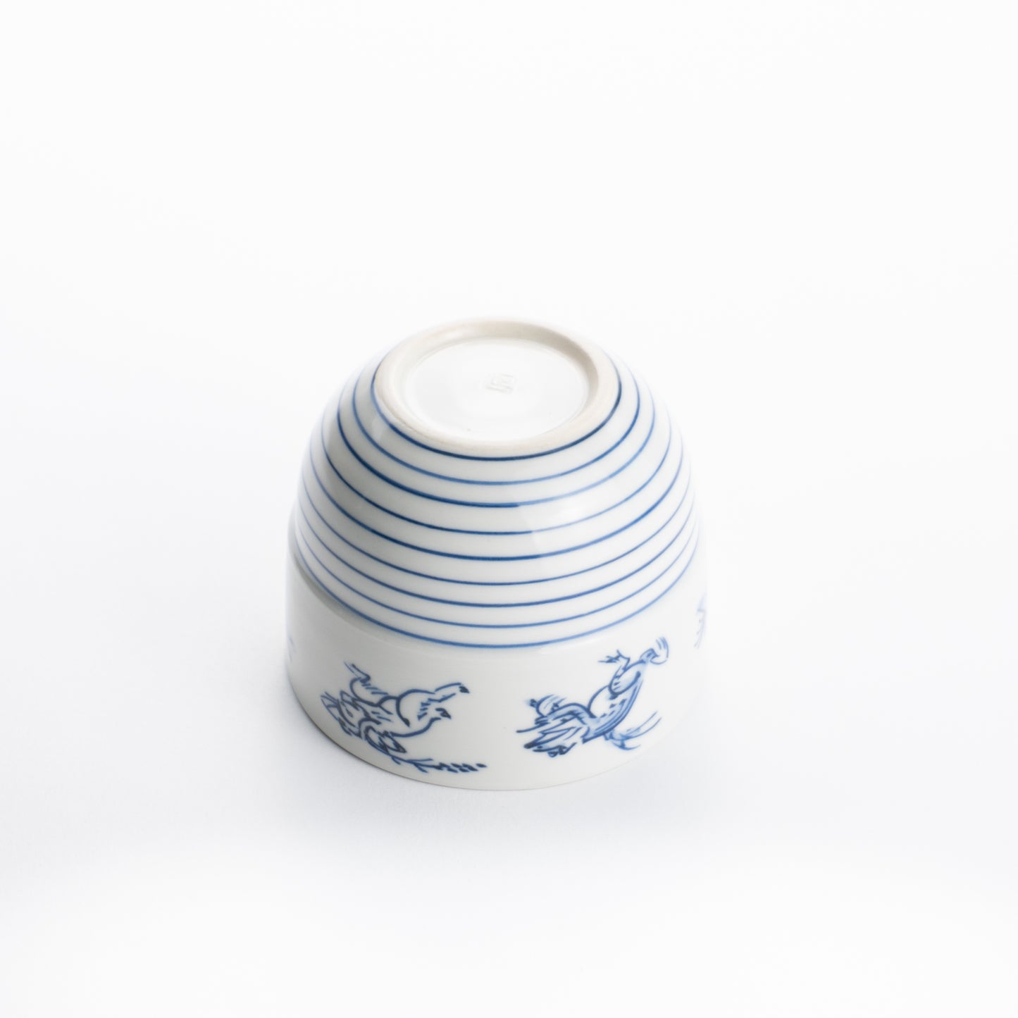 重なるカップ 鳥獣戯画 永峰窯 - Handcrafted Japanese pottery from Kyoto - Kyo ware / Kiyomizu ware.