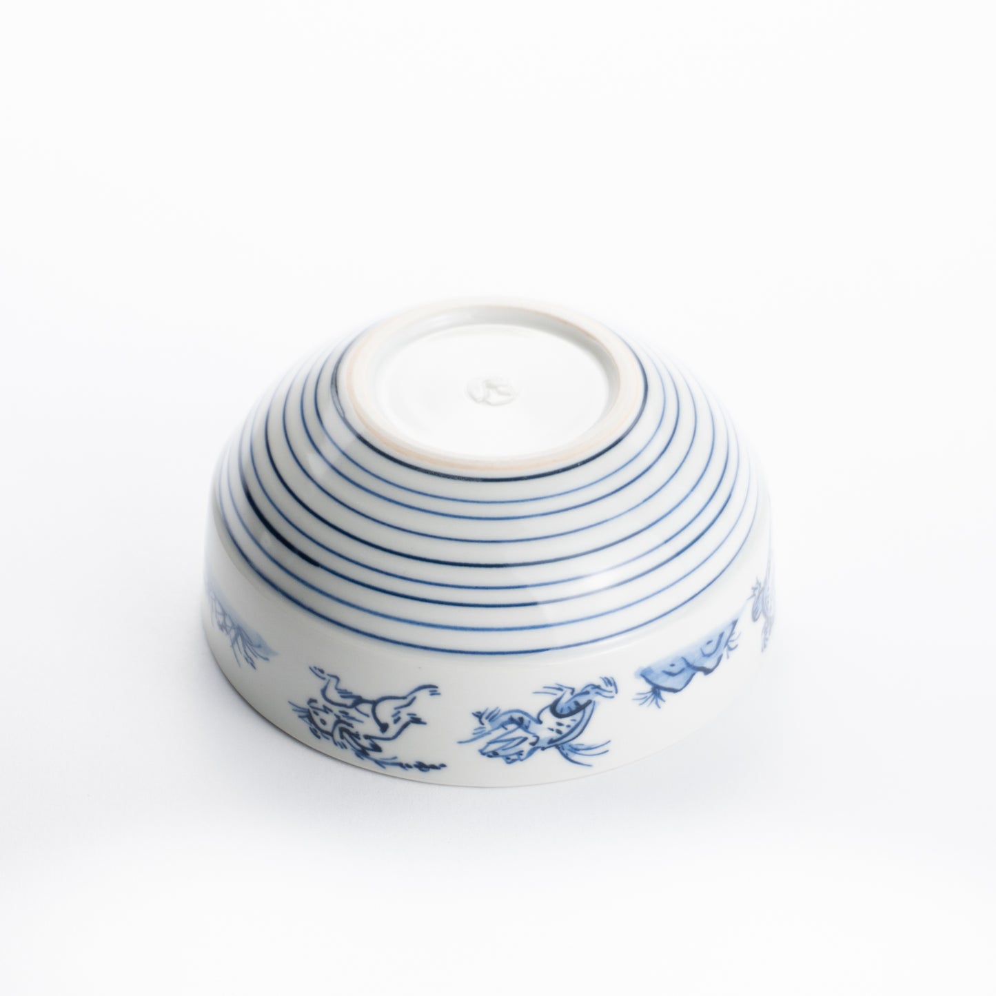 重なるボウル 鳥獣戯画 永峰窯 - Handcrafted Japanese pottery from Kyoto - Kyo ware / Kiyomizu ware.