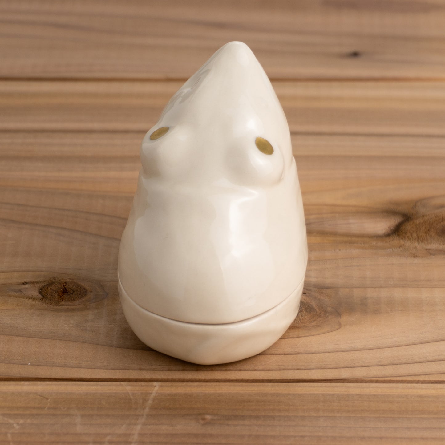 蓋物 高麗地金彩 干支子 泰平窯 - Handcrafted Japanese pottery from Kyoto - Kyo ware / Kiyomizu ware.