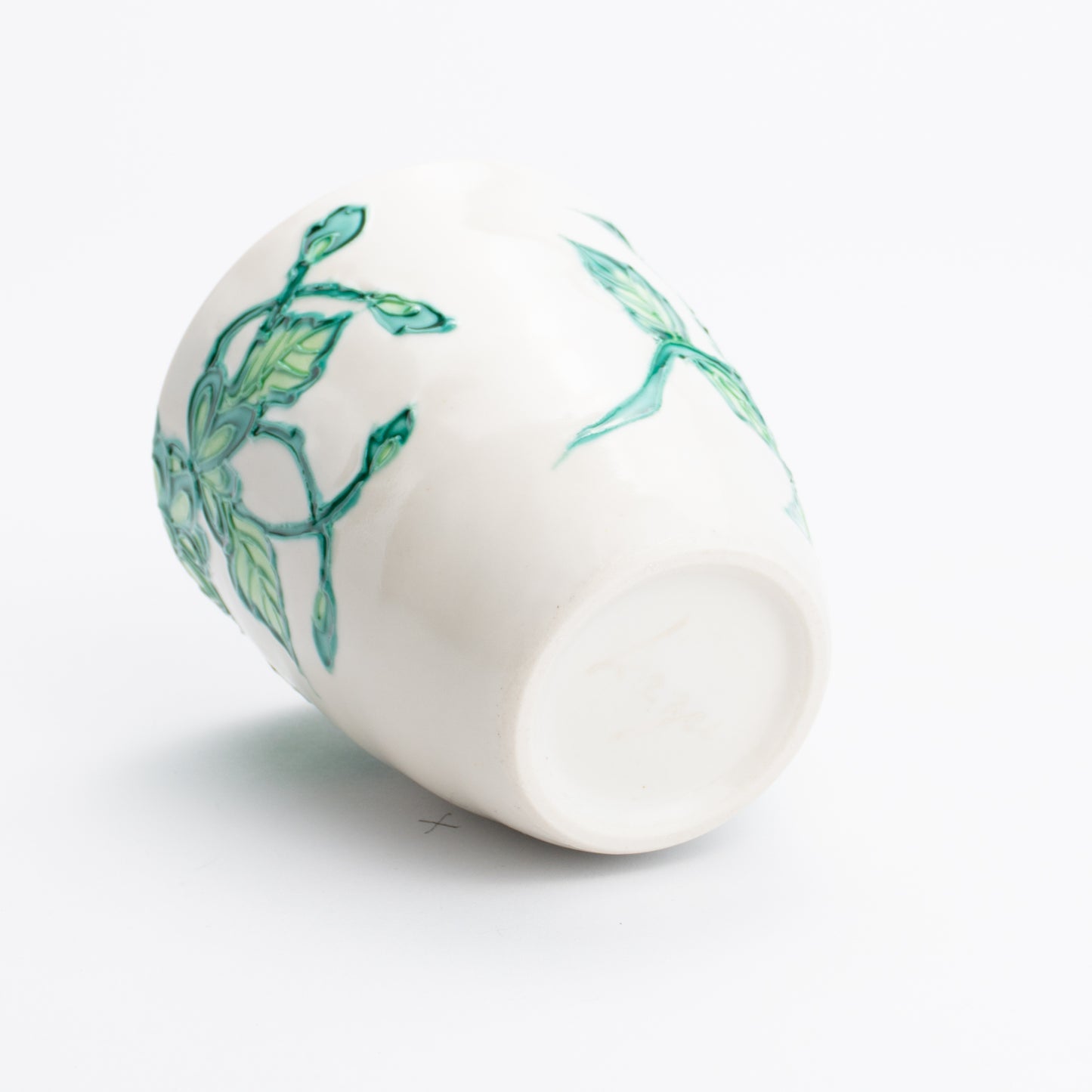 フリーカップ 唐草 一如 - Handcrafted Japanese pottery from Kyoto - Kyo ware / Kiyomizu ware.