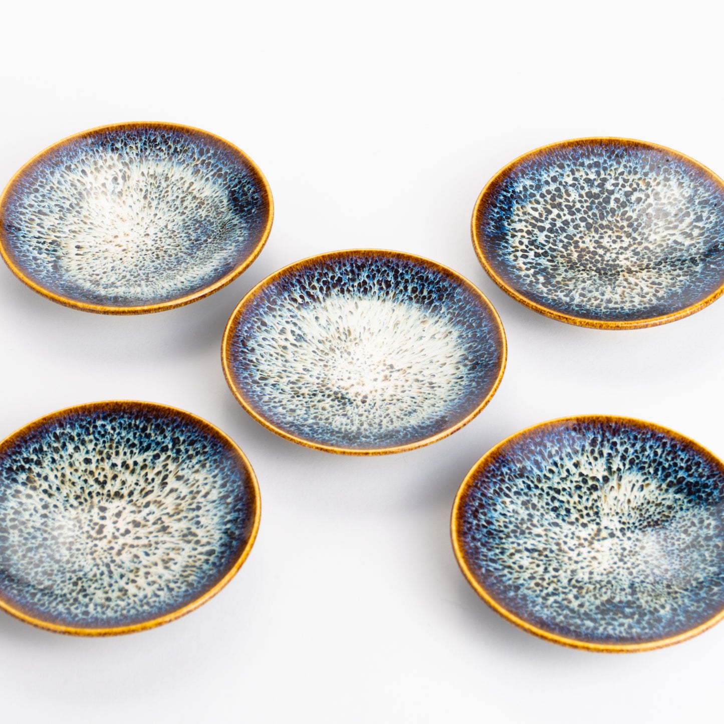 豆皿 流星3A 和泉良法 - Handcrafted Japanese pottery from Kyoto - Kyo ware / Kiyomizu ware.